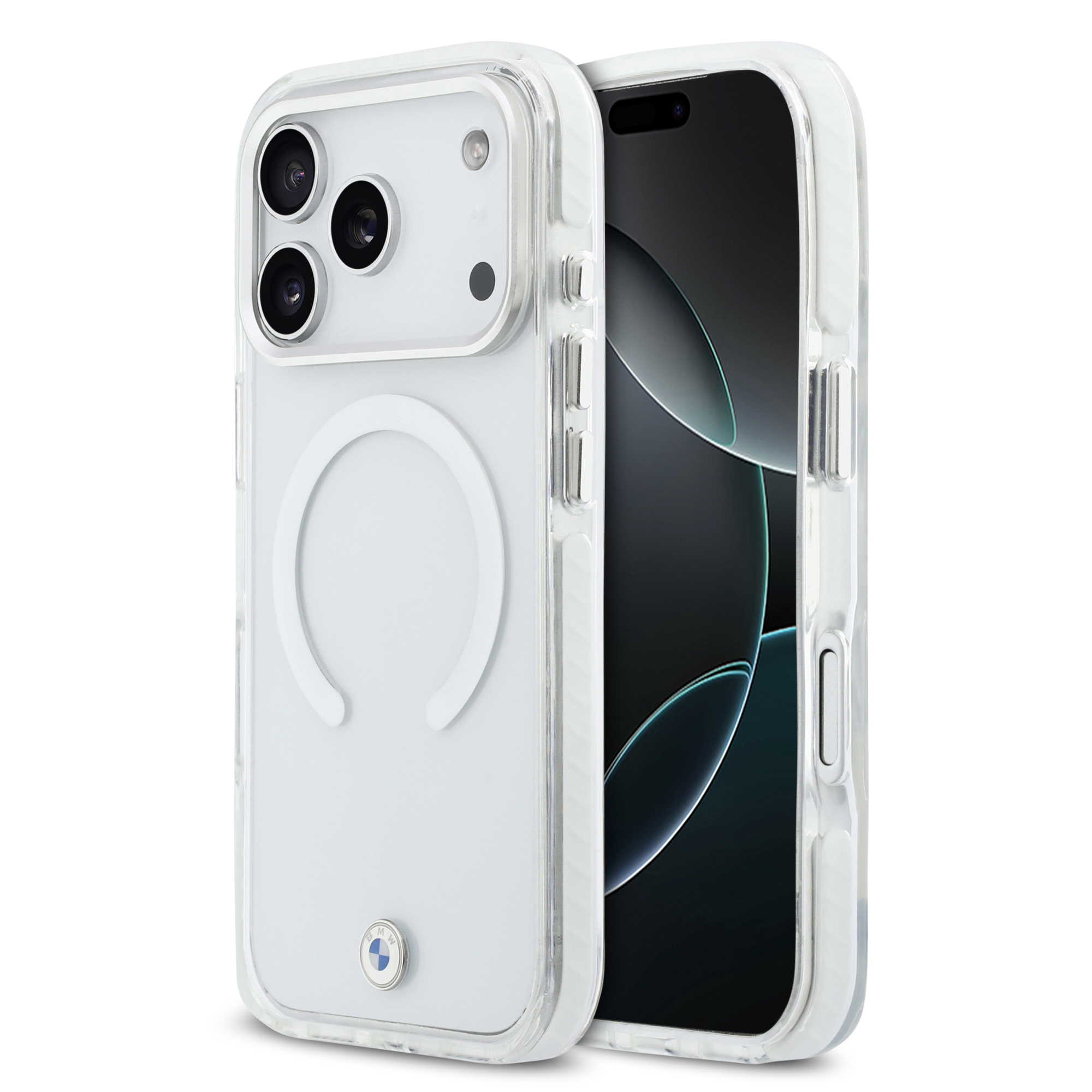 iPhone 17 Pro Max - BMW Shockproof IML Metal Logo Transparent — estuche (foto 2 de 8)