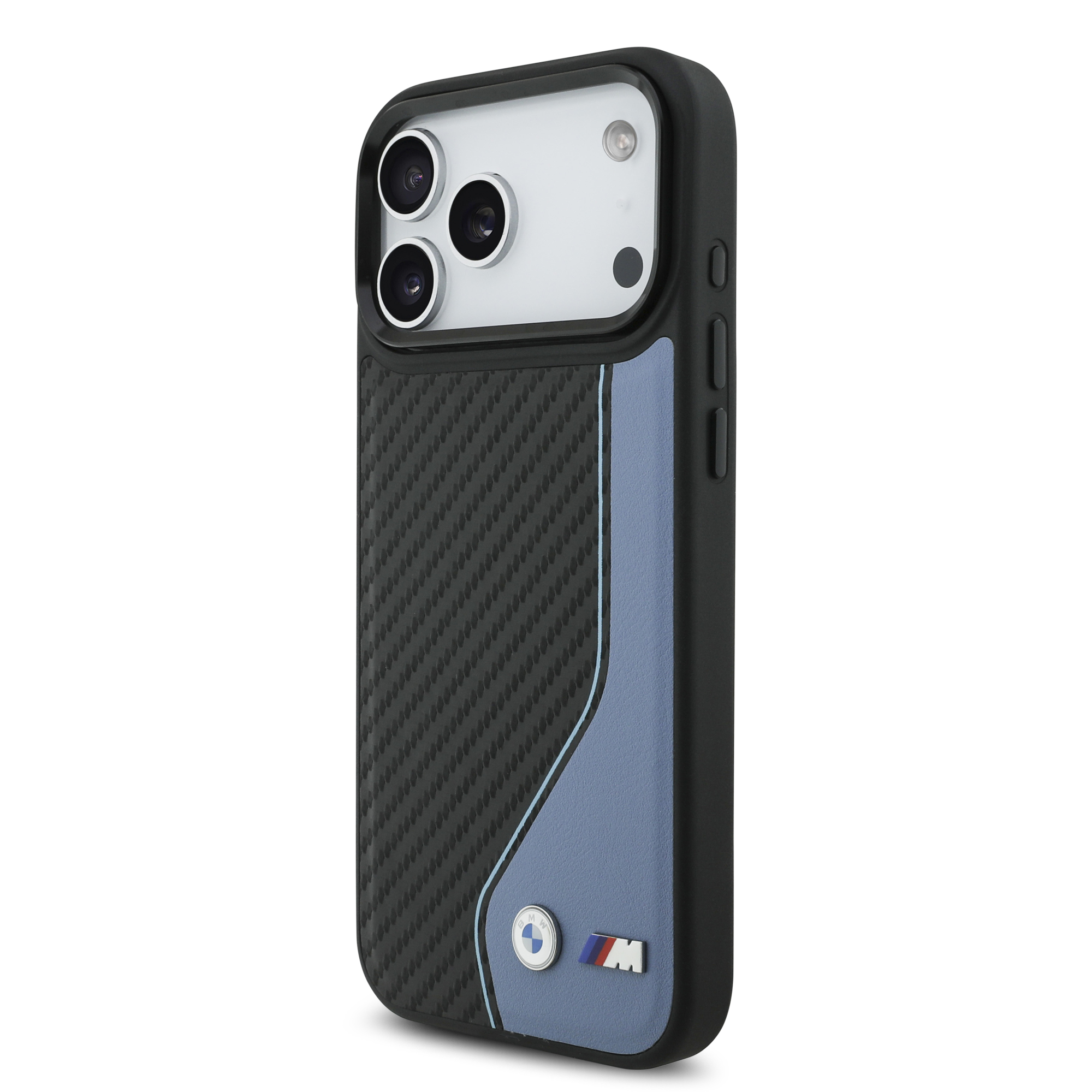 iPhone 17 Pro Max - BMW Leather Carbon Logo Blue — estuche (foto 3 de 8)