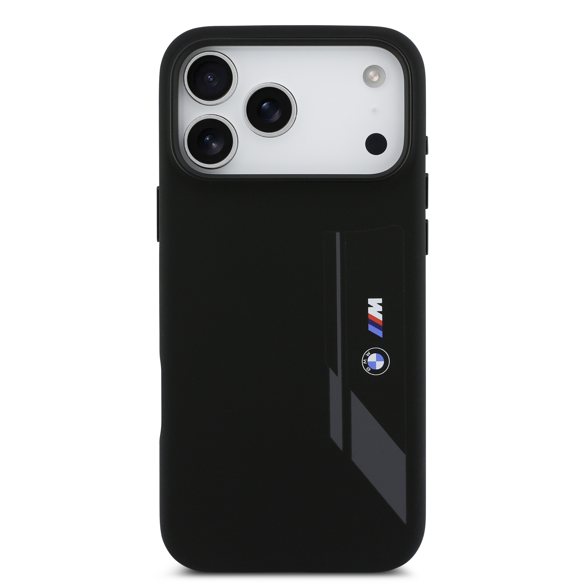 iPhone 17 Pro Max - BMW Silicone Vertical Logo Black