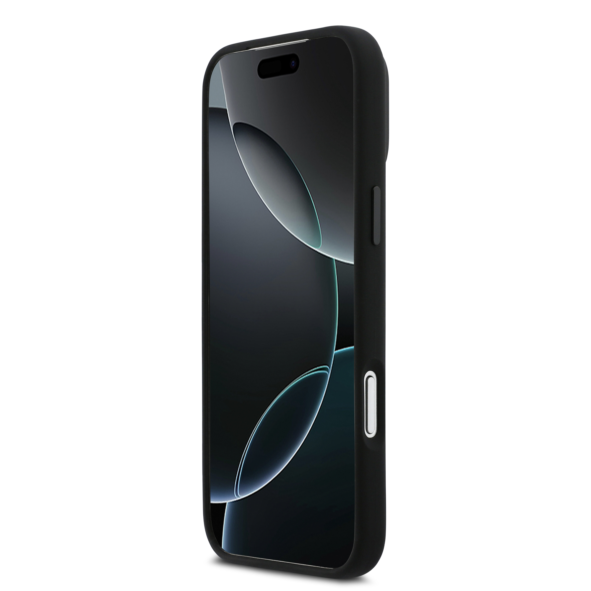 iPhone 17 Pro Max - BMW Silicone Vertical Logo Black — estuche (foto 5 de 8)