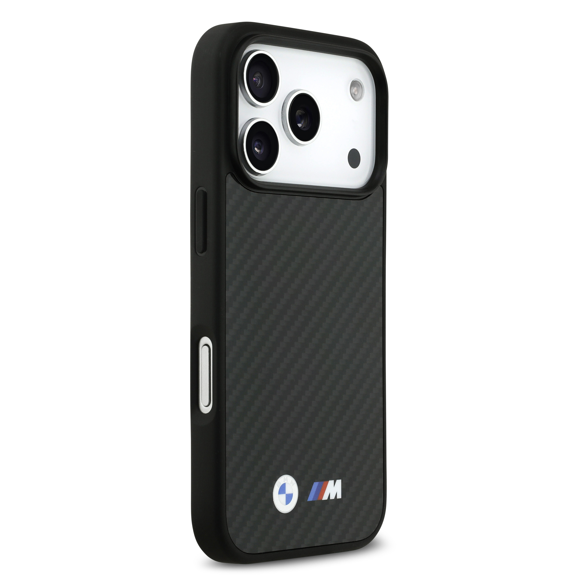 iPhone 17 Pro - BMW Kevlar Metal Logos Black — estuche (foto 4 de 8)