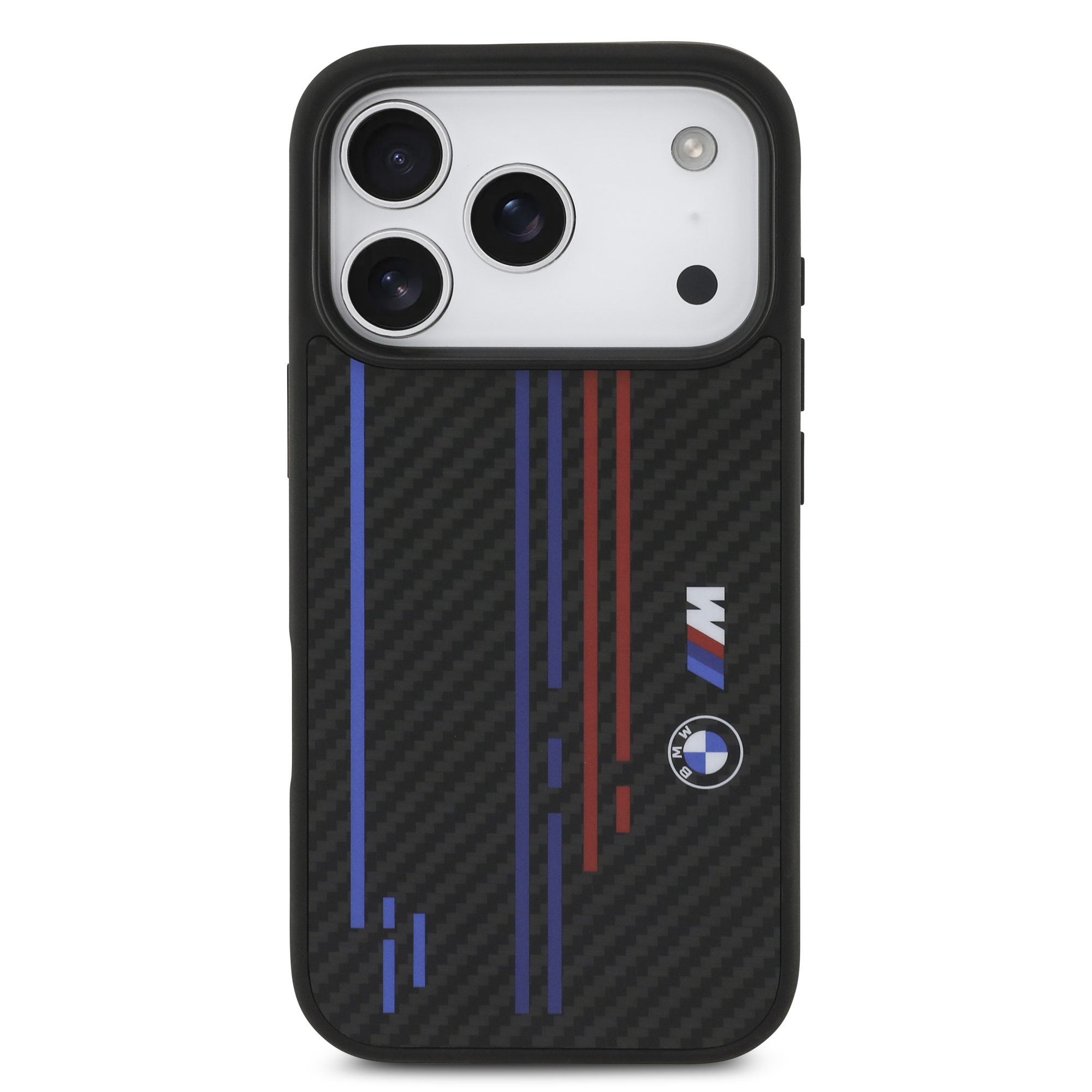 iPhone 17 Pro - BMW Kevlar Lines Printed Logos Black