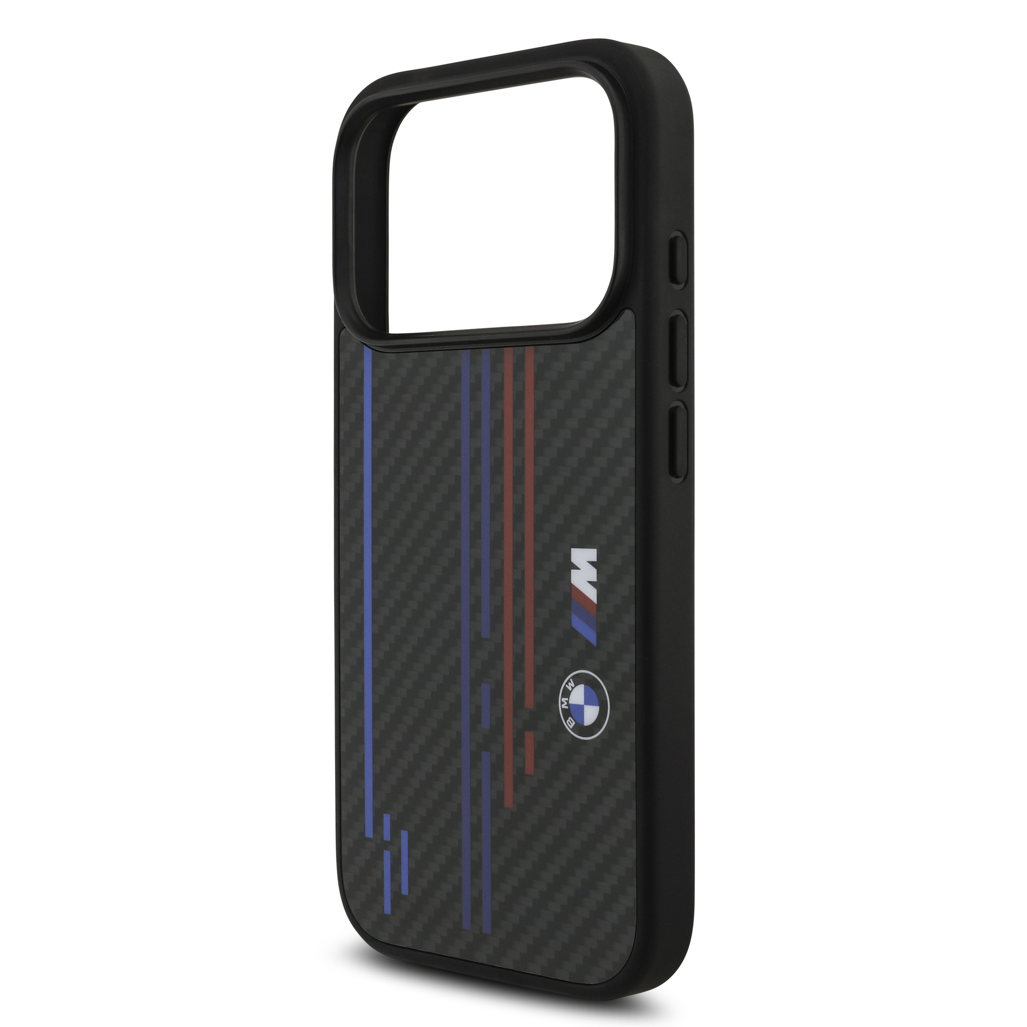 iPhone 17 Pro - BMW Kevlar Lines Printed Logos Black — estuche (foto 6 de 8)