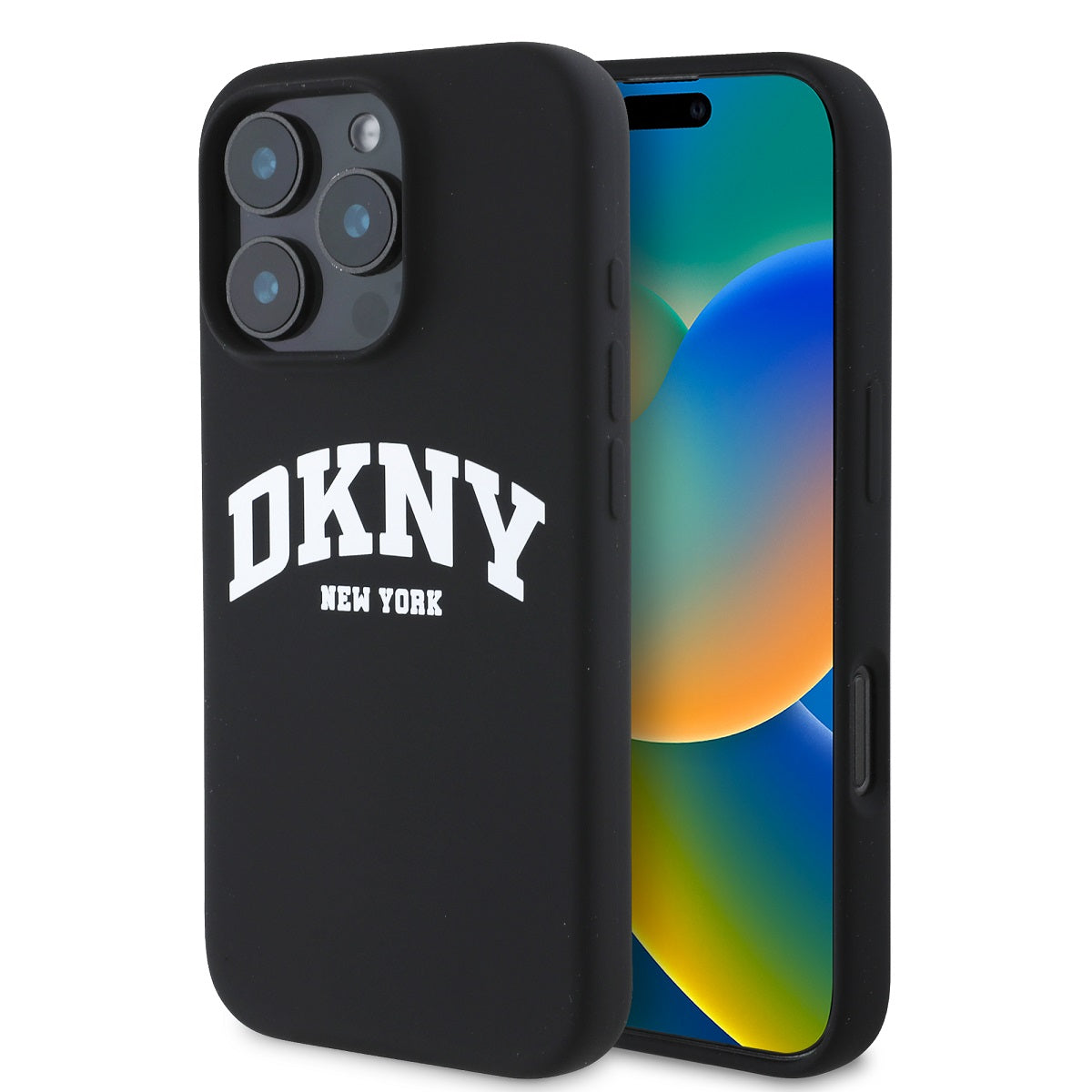 iPhone 16 Pro Max - DKNY Hard Case Arch Logo Black — estuche (foto 2 de 3)