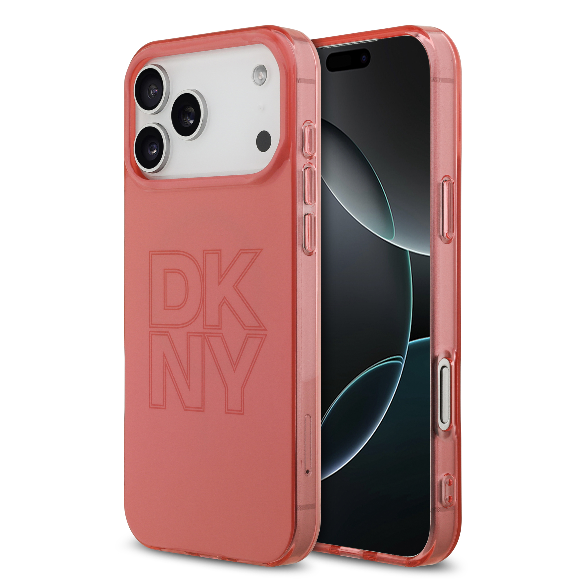 iPhone 17 Pro Max - DKNY PC/TPU Tonal Stack Logo Pink — estuche (foto 2 de 8)