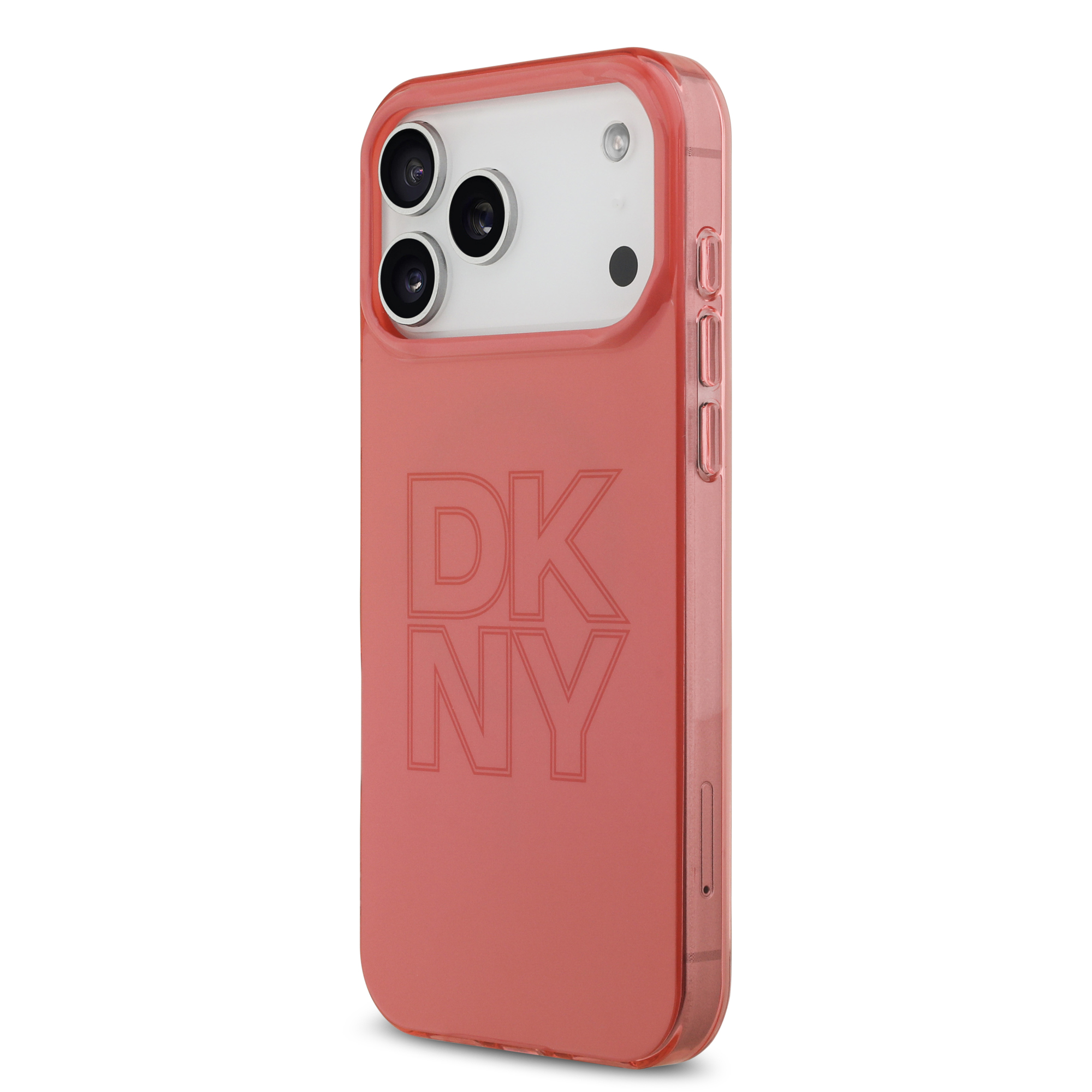 iPhone 17 Pro Max - DKNY PC/TPU Tonal Stack Logo Pink — estuche (foto 3 de 8)