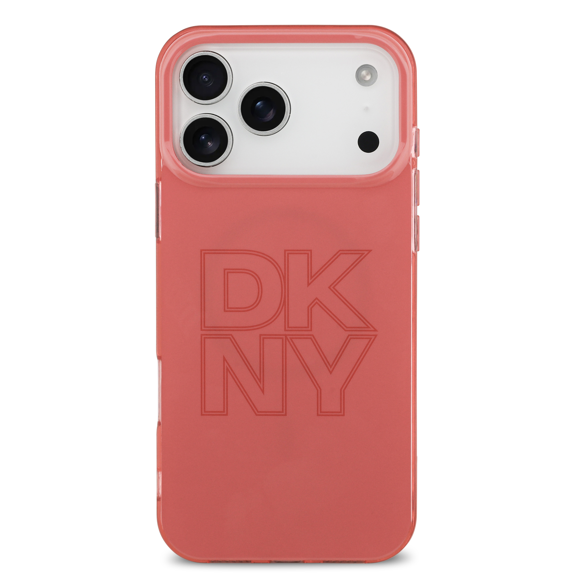 iPhone 17 Pro Max - DKNY PC/TPU Tonal Stack Logo Pink