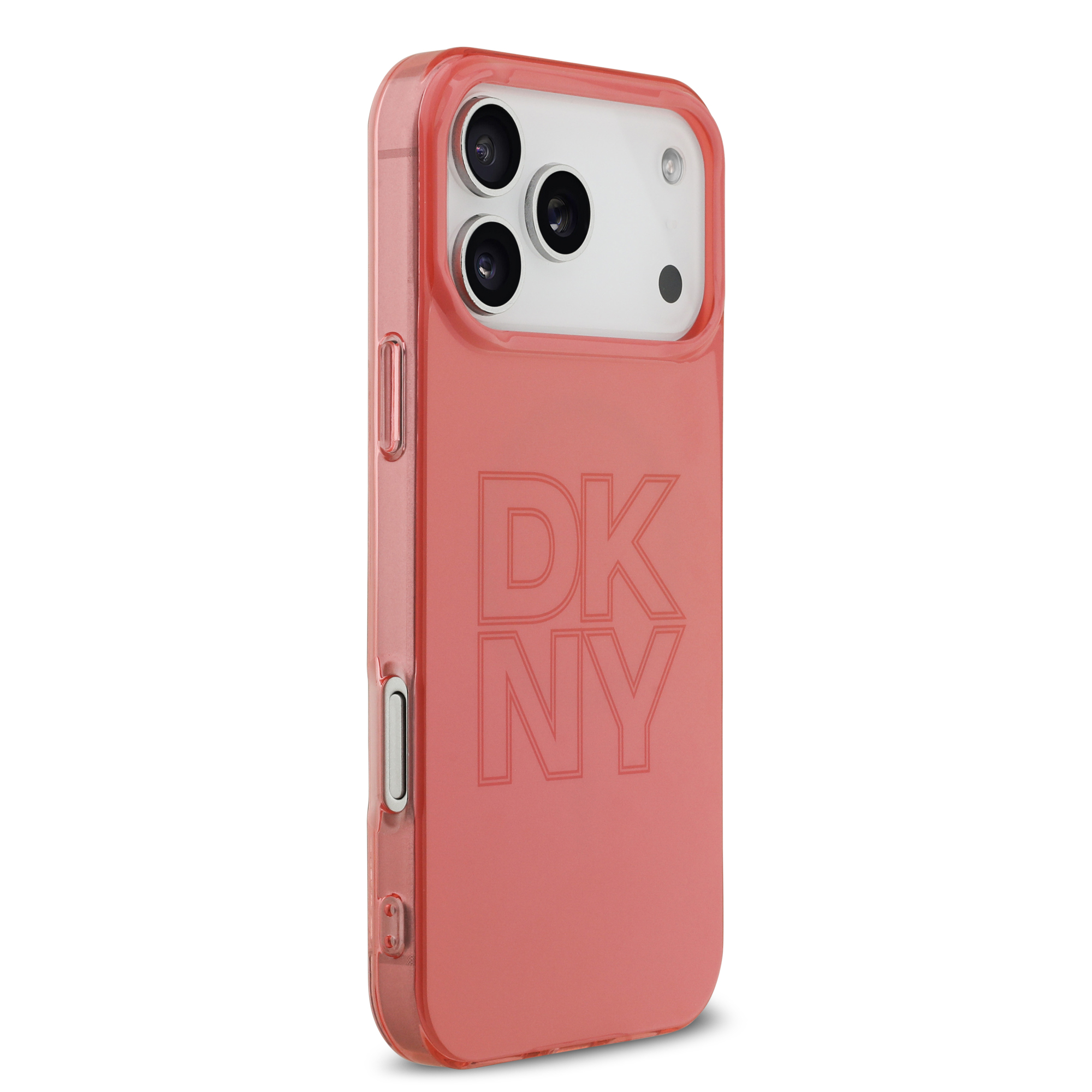 iPhone 17 Pro Max - DKNY PC/TPU Tonal Stack Logo Pink — estuche (foto 4 de 8)