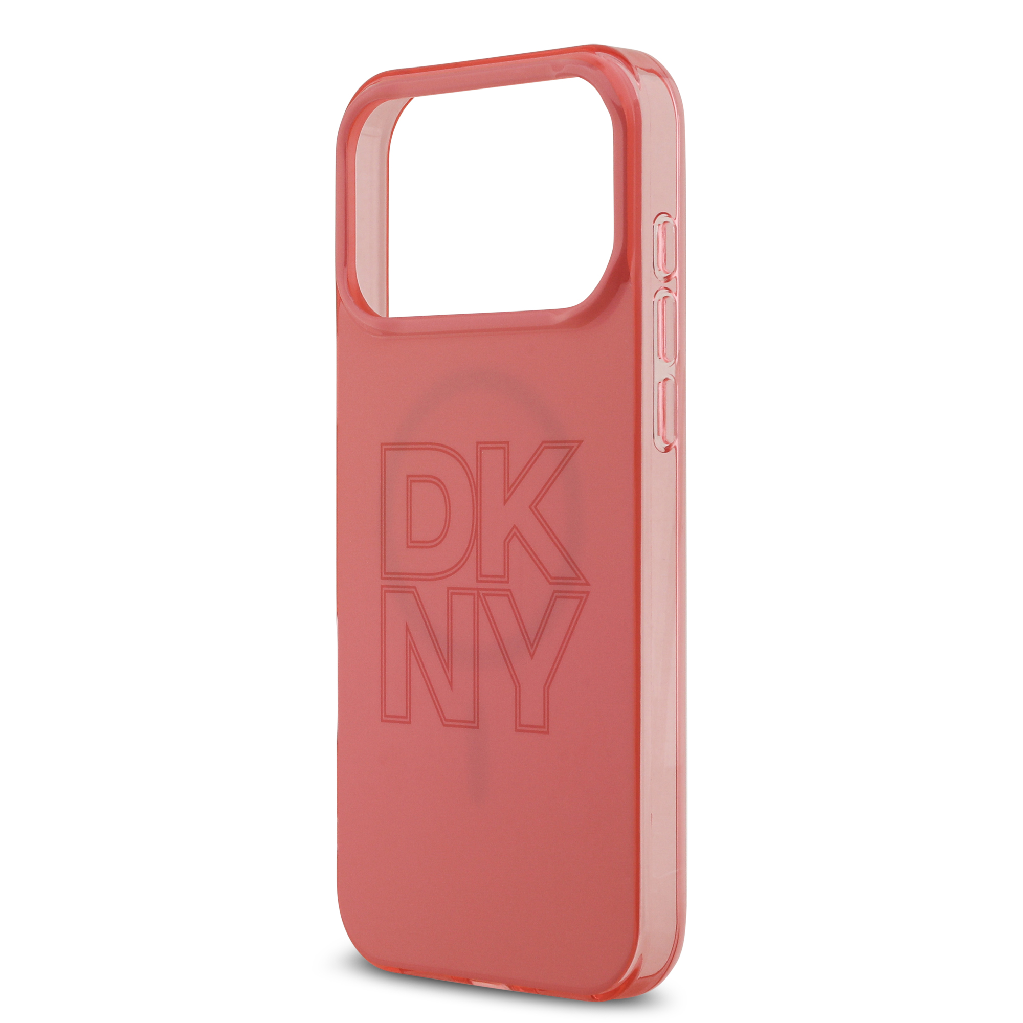 iPhone 17 Pro Max - DKNY PC/TPU Tonal Stack Logo Pink — estuche (foto 6 de 8)
