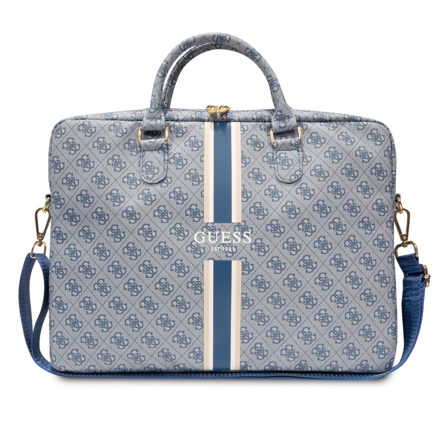 Laptop Bag 16 - GUESS 4G Stripes Blue