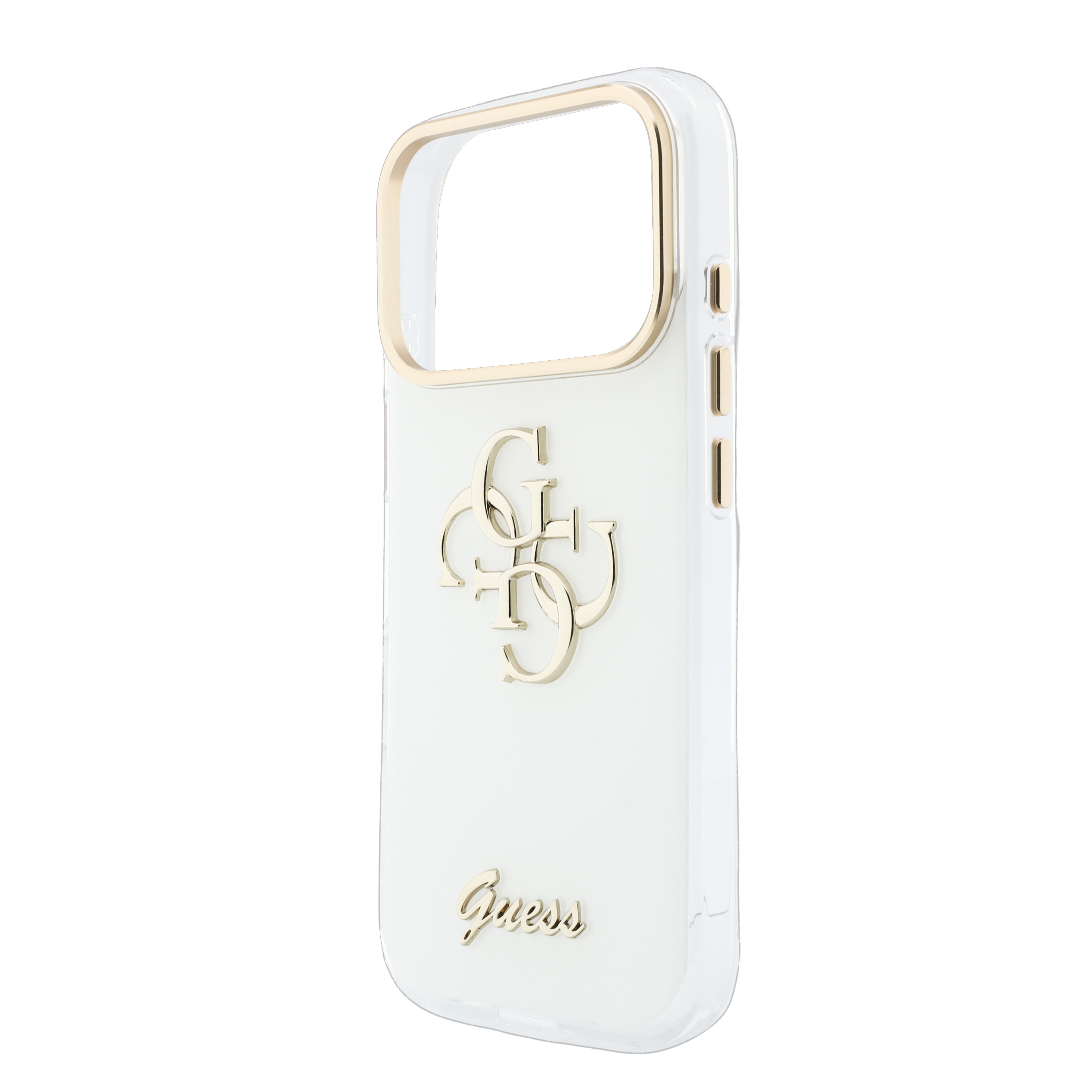 iPhone 17 Pro - GUESS Script Metal White — estuche (foto 6 de 8)