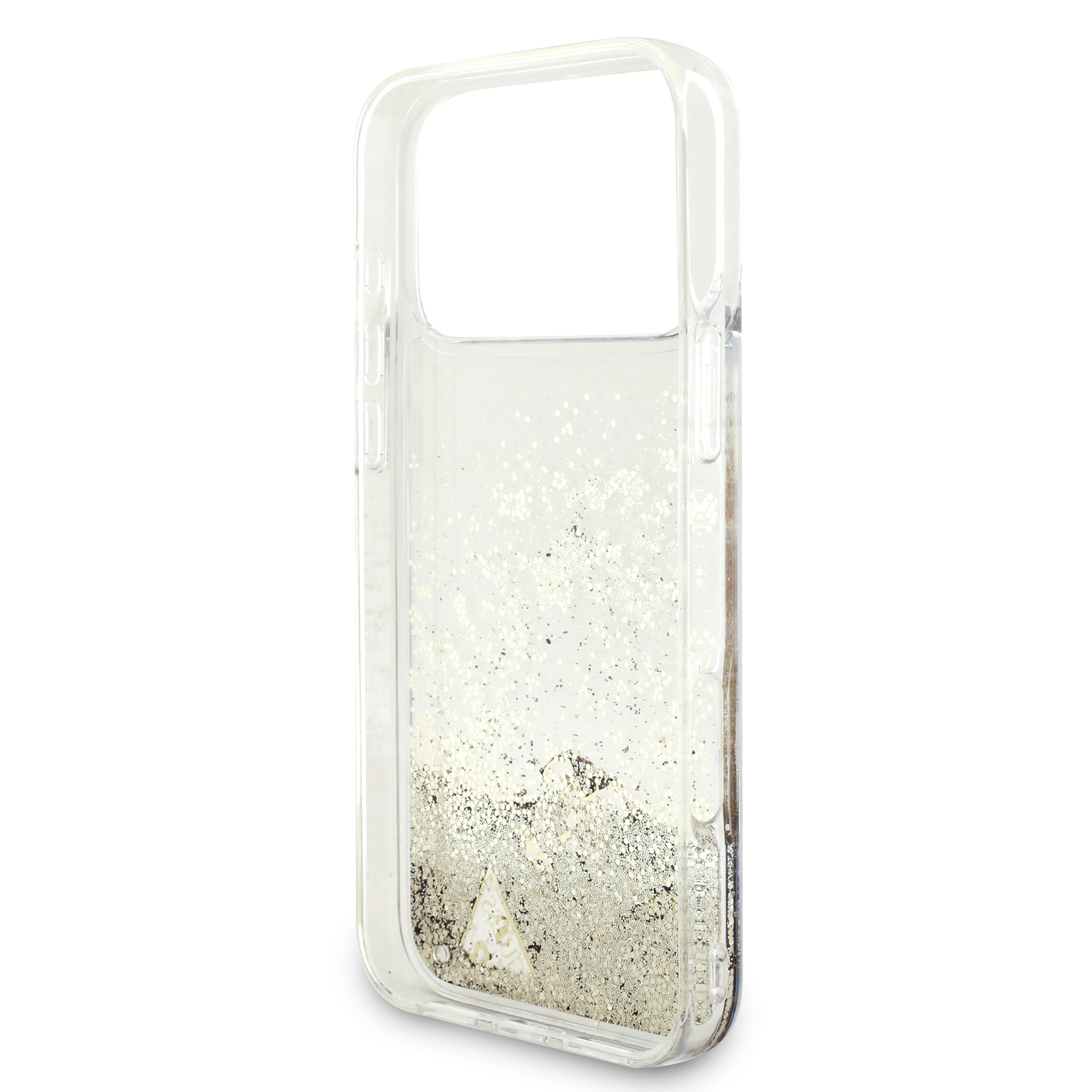 iPhone 17 Pro Max - GUESS Liquid Glitter 4 Charms Gold — estuche (foto 7 de 8)