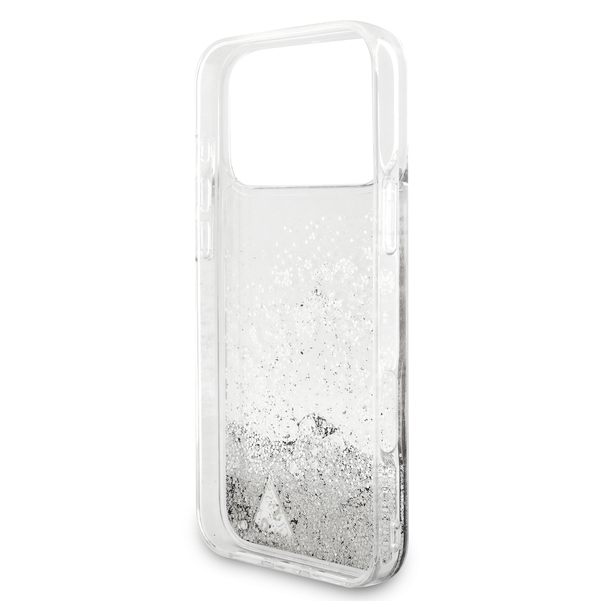 iPhone 17 Pro Max - GUESS Liquid Glitter Charms Silver — estuche (foto 7 de 8)