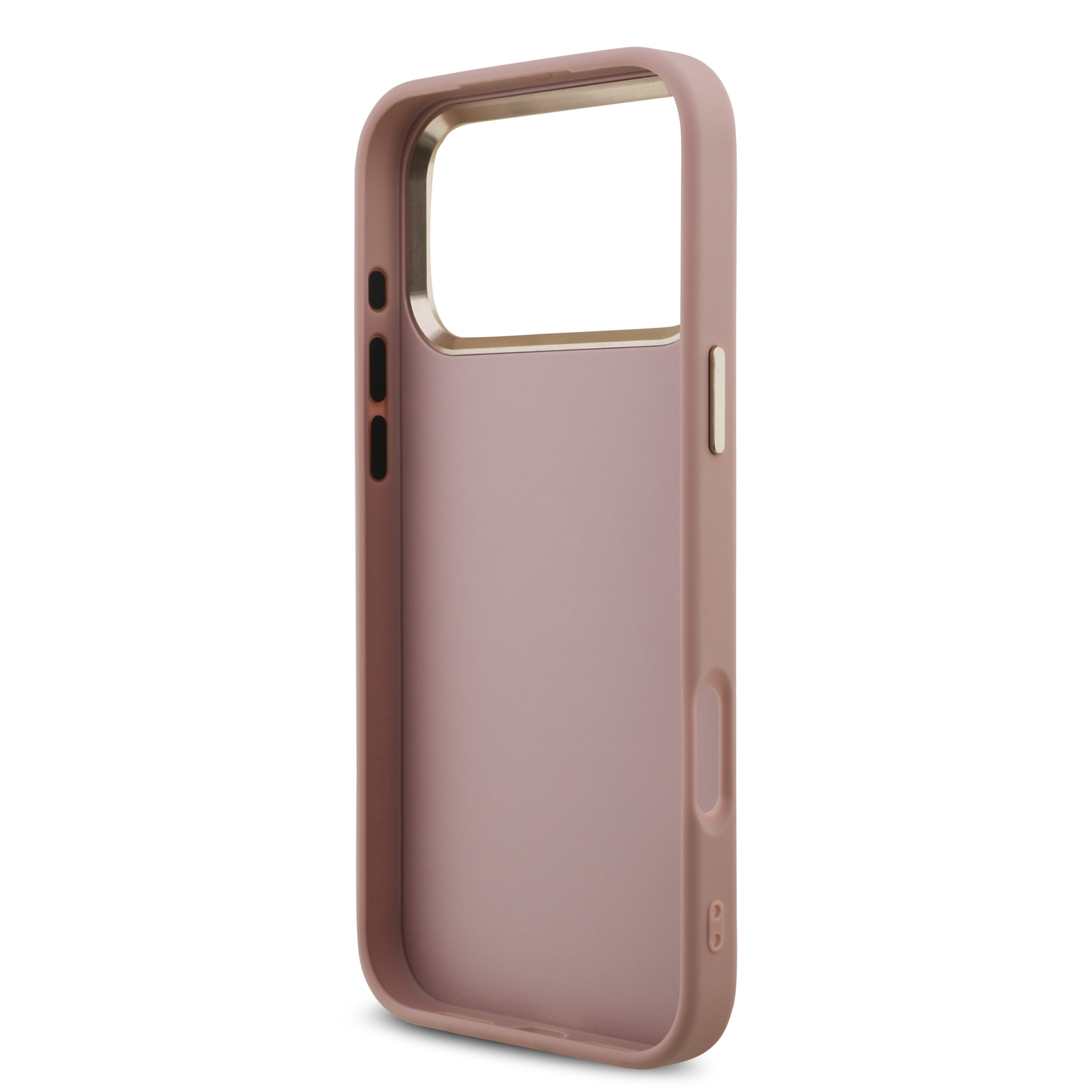 iPhone 17 Pro Max - GUESS Fixed Glitter Big 4G Metal Frame Pink — estuche (foto 7 de 8)