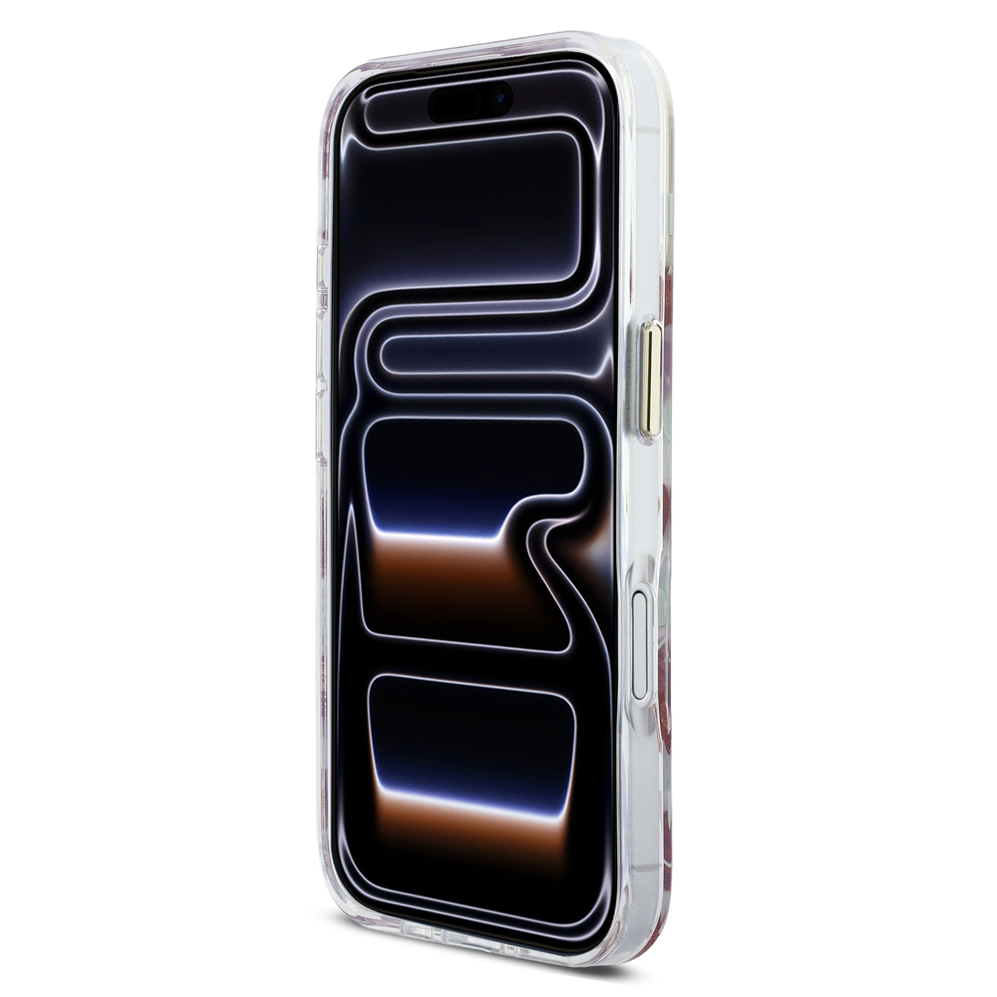 iPhone 17 Pro - GUESS TPU Mirror Cherry Glitter — estuche (foto 5 de 8)