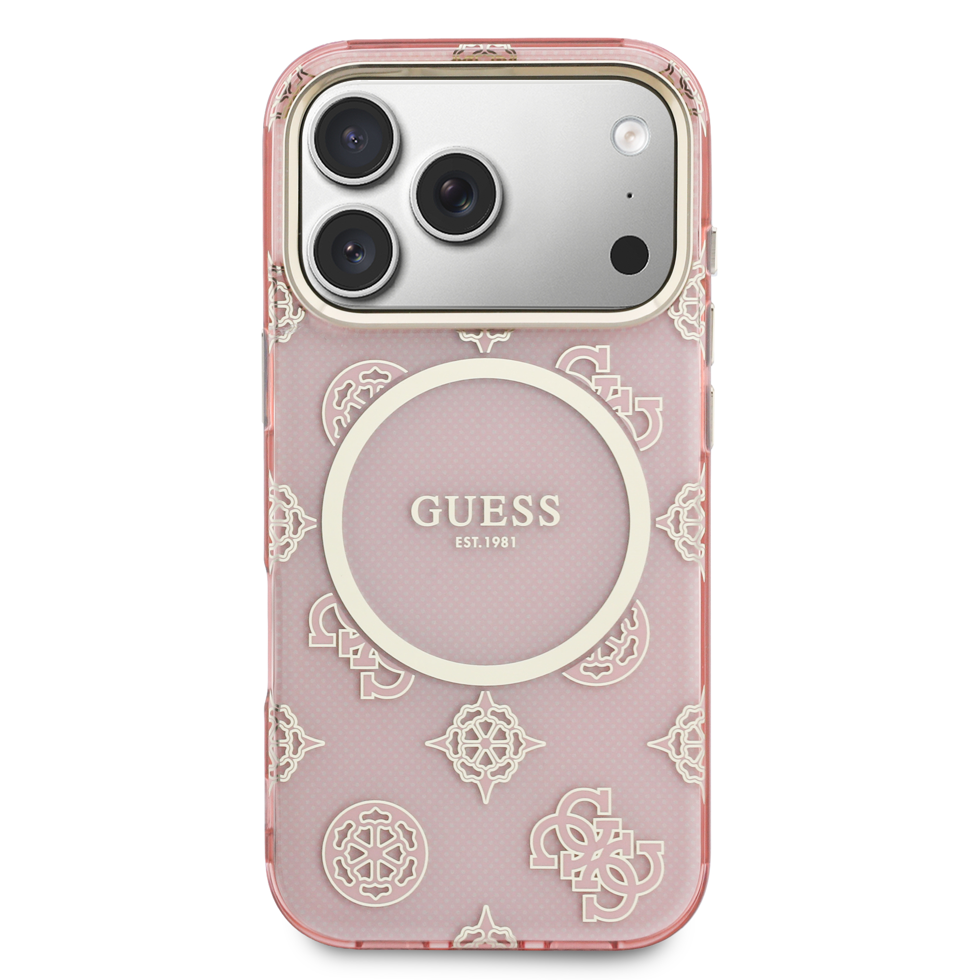 iPhone 17 Pro - GUESS IML Peony Dot Pink