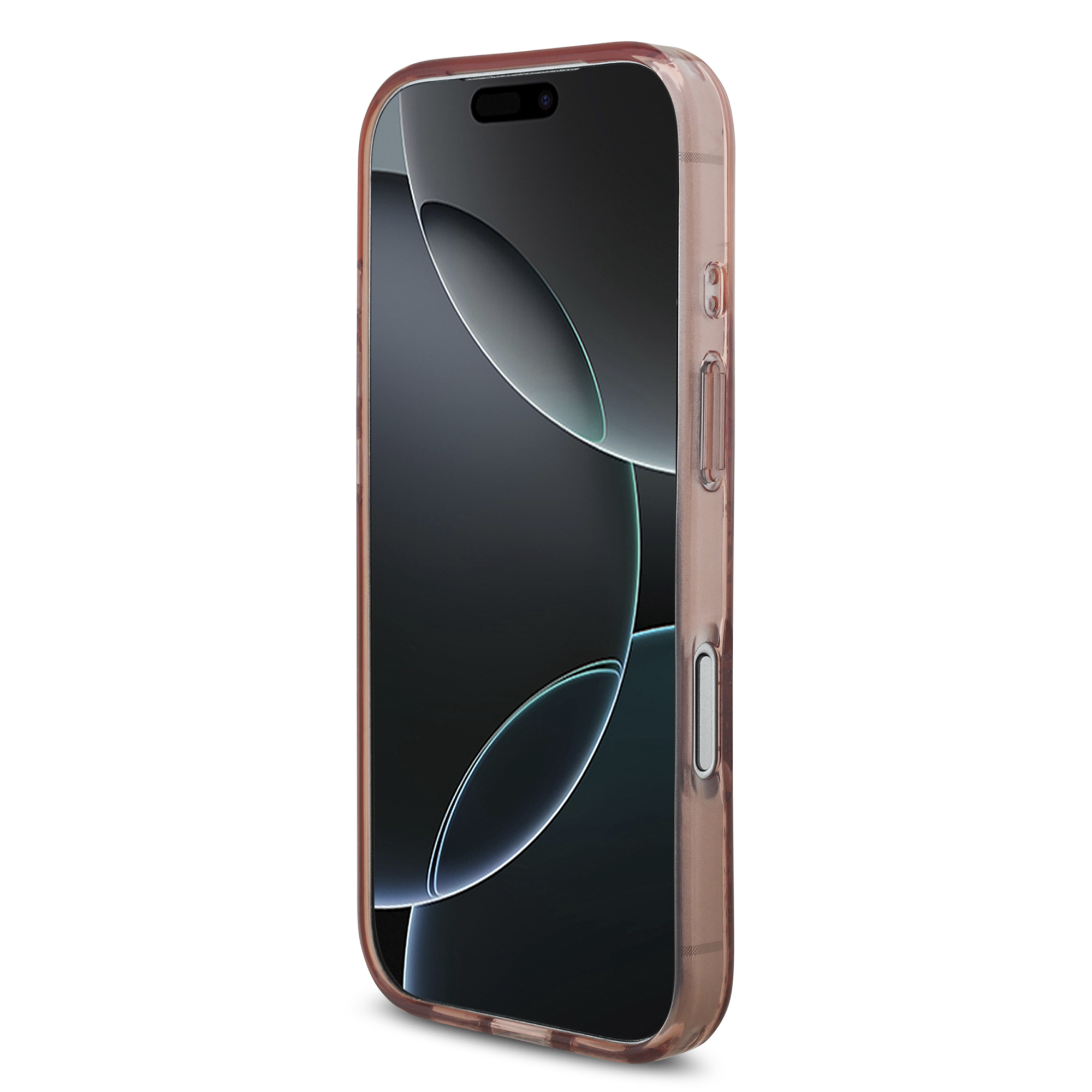 iPhone 17 Pro - GUESS Flowers With Pearl Strap Pink — estuche (foto 5 de 8)
