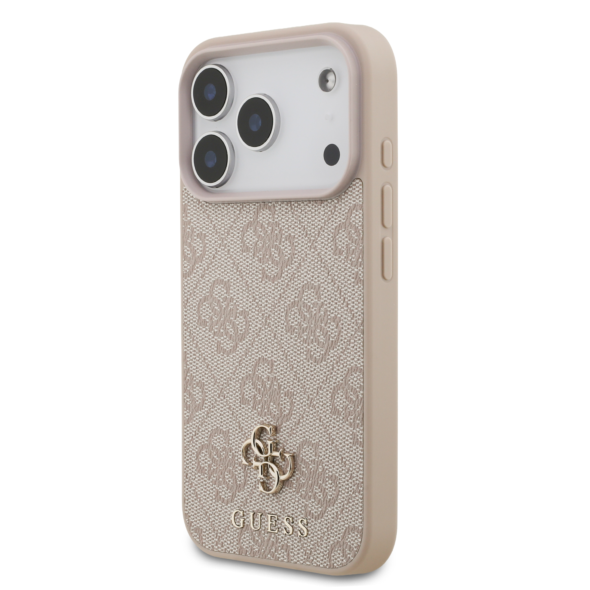 iPhone 17 Pro - GUESS Leather 4G Small Classic Pink — estuche (foto 3 de 8)