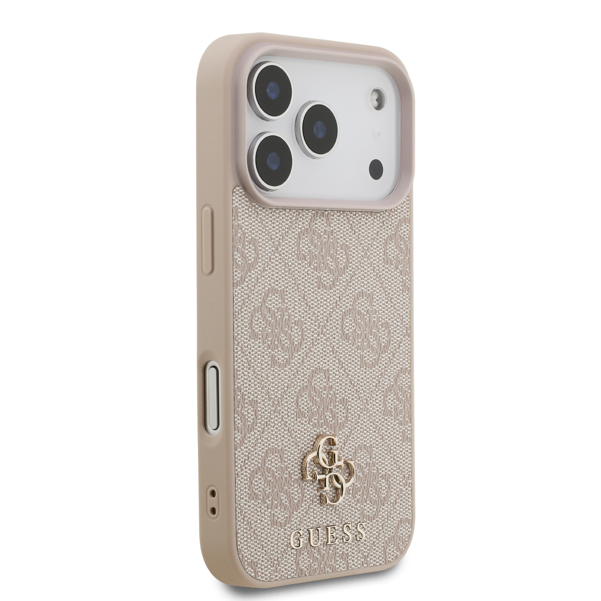 iPhone 17 Pro - GUESS Leather 4G Small Classic Pink — estuche (foto 4 de 8)