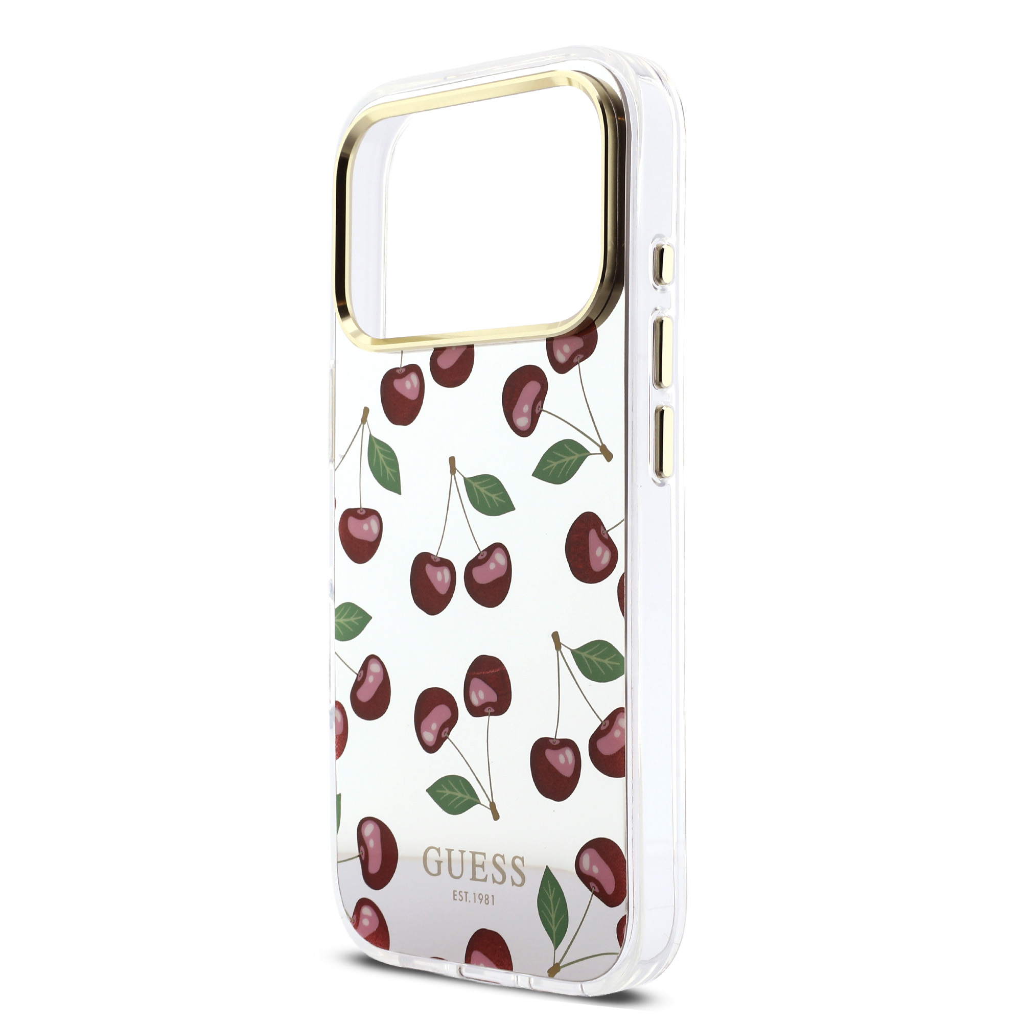 iPhone 17 Pro Max - GUESS TPU Mirror Cherry Glitter — estuche (foto 6 de 8)