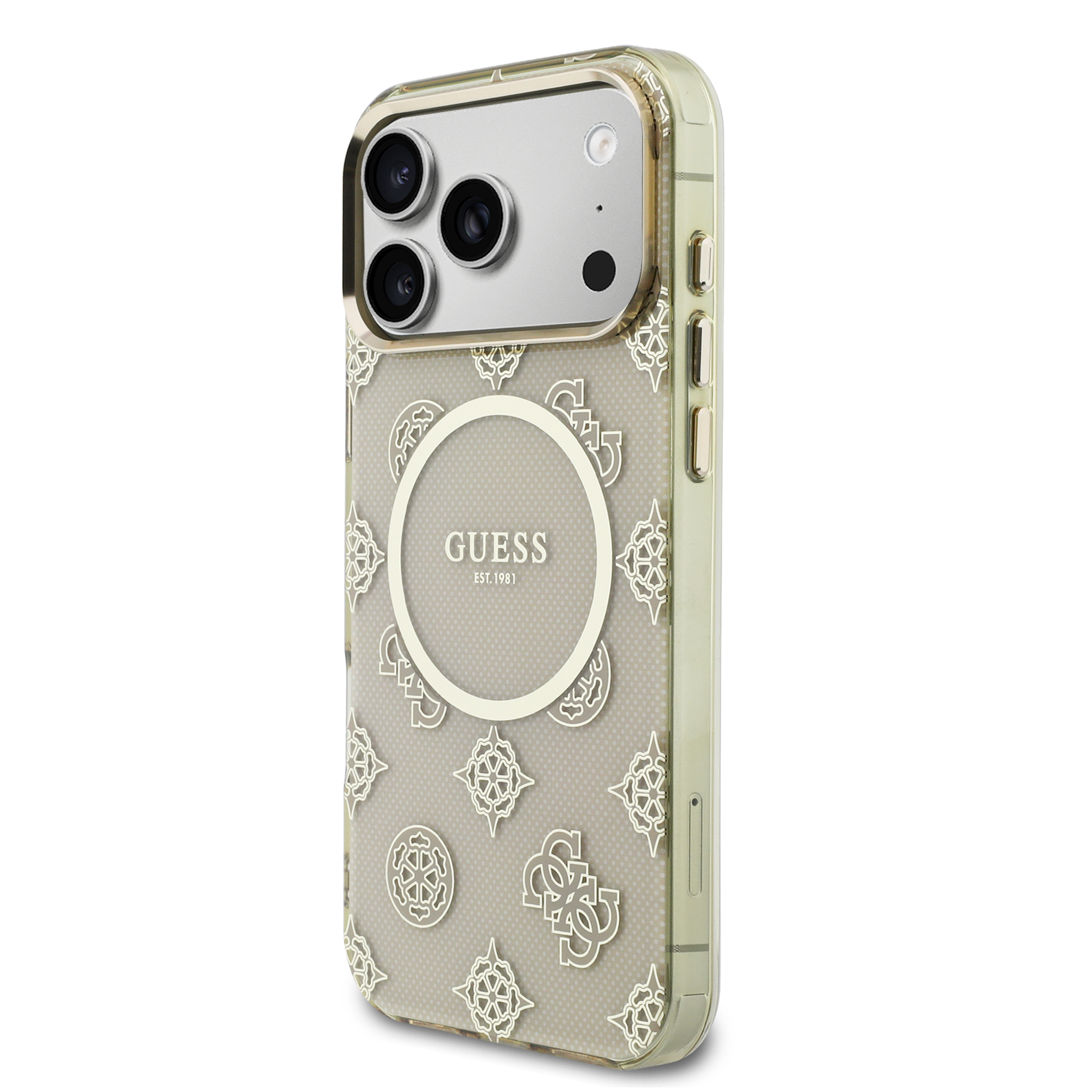 iPhone 17 Pro Max - GUESS Peony Dot Beige — estuche (foto 3 de 8)