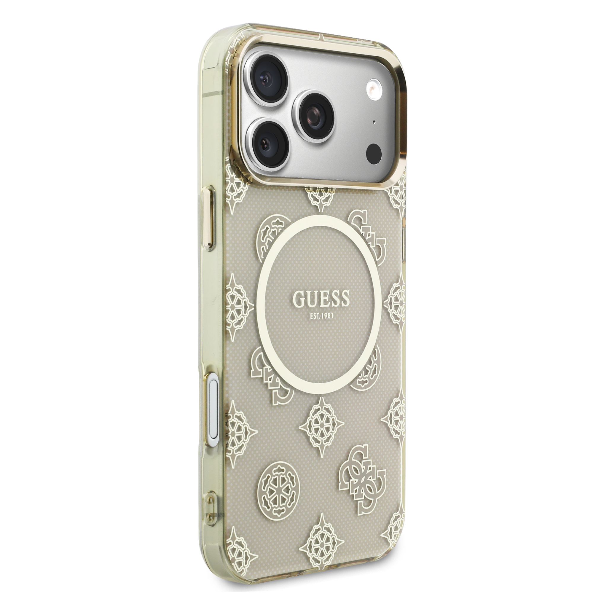 iPhone 17 Pro Max - GUESS Peony Dot Beige — estuche (foto 4 de 8)