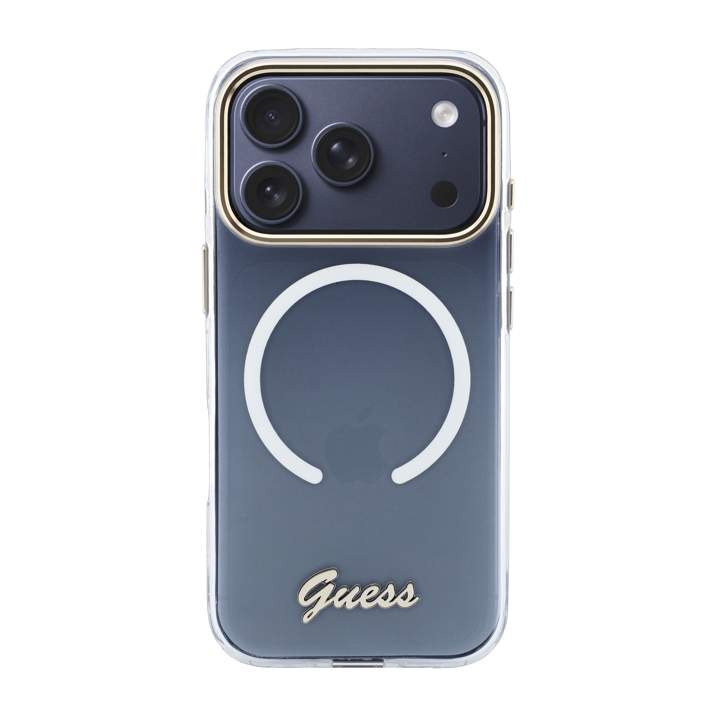 iPhone 17 Pro Max - GUESS Gradient Script Metal White — estuche (foto 5 de 8)