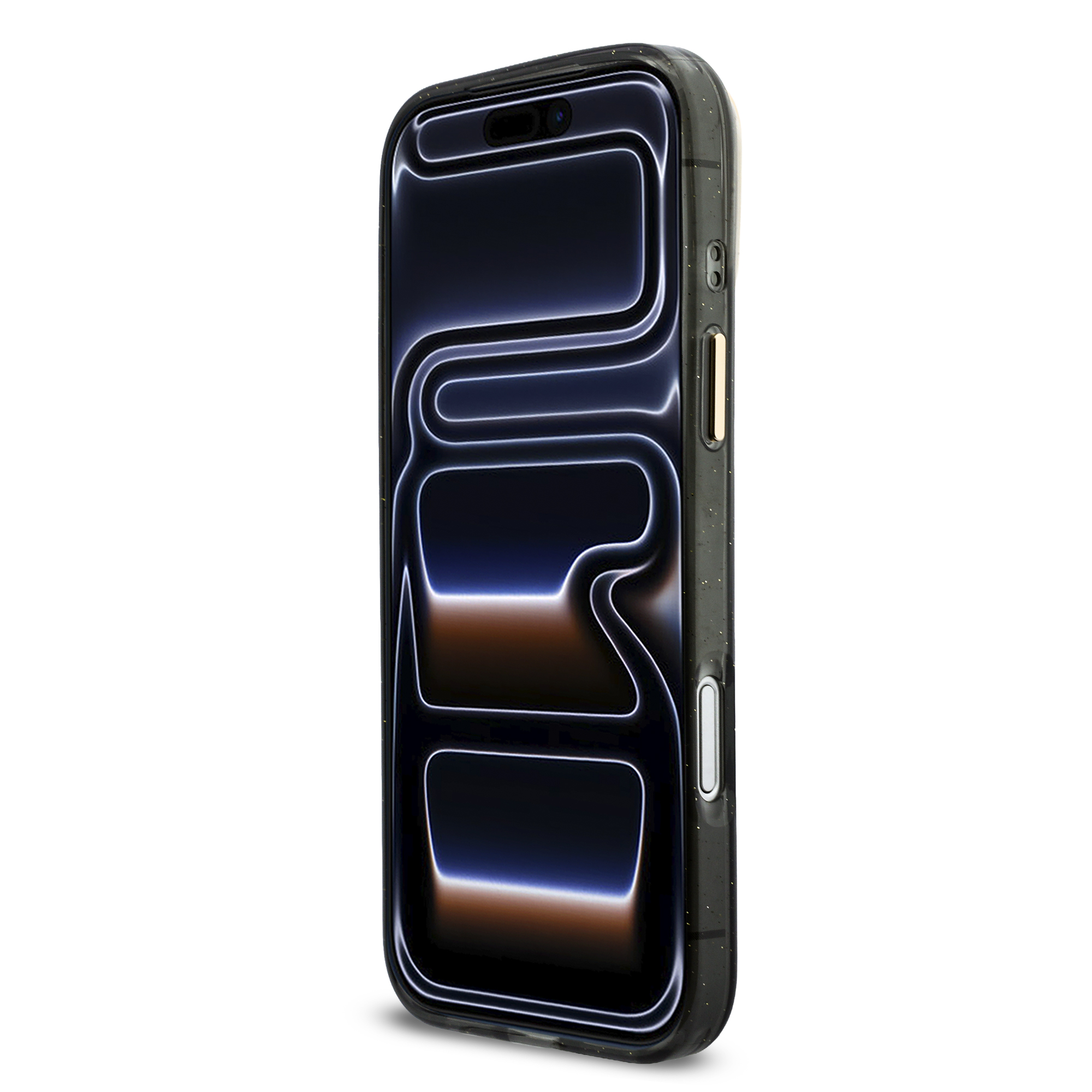 iPhone 17 Pro Max - GUESS Glitters Script Strap Black — estuche (foto 4 de 7)