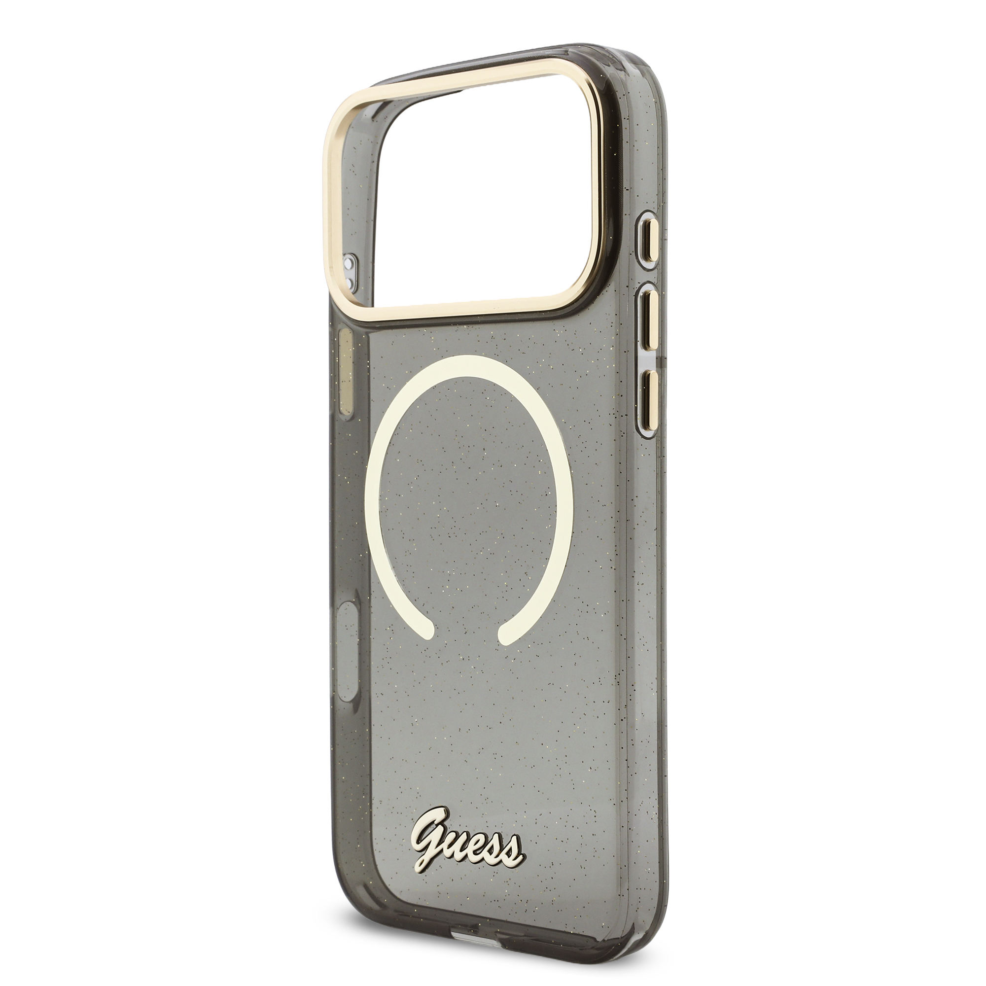 iPhone 17 Pro Max - GUESS Glitters Script Strap Black — estuche (foto 5 de 7)