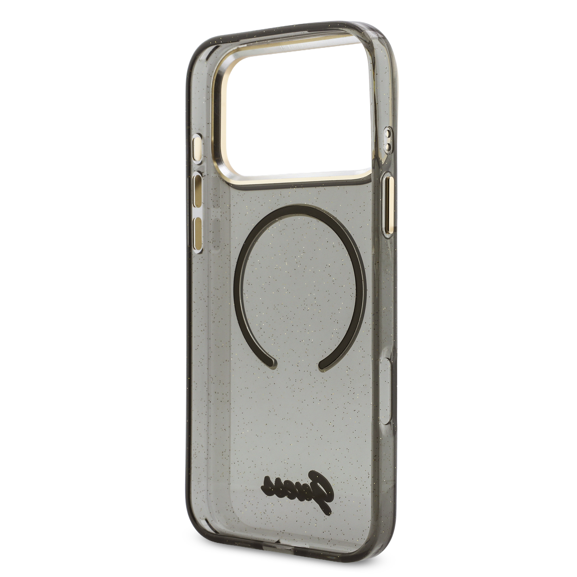 iPhone 17 Pro Max - GUESS Glitters Script Strap Black — estuche (foto 6 de 7)