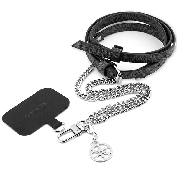 Universal Strap - GUESS Crossbody With Charm Silver