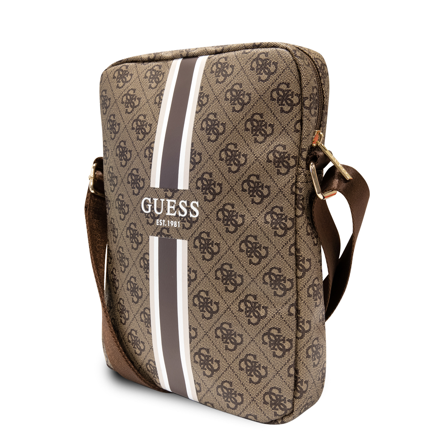 Tablet Bag 10 - GUESS 4G Stripes Brown — accesorio (foto 2 de 3)