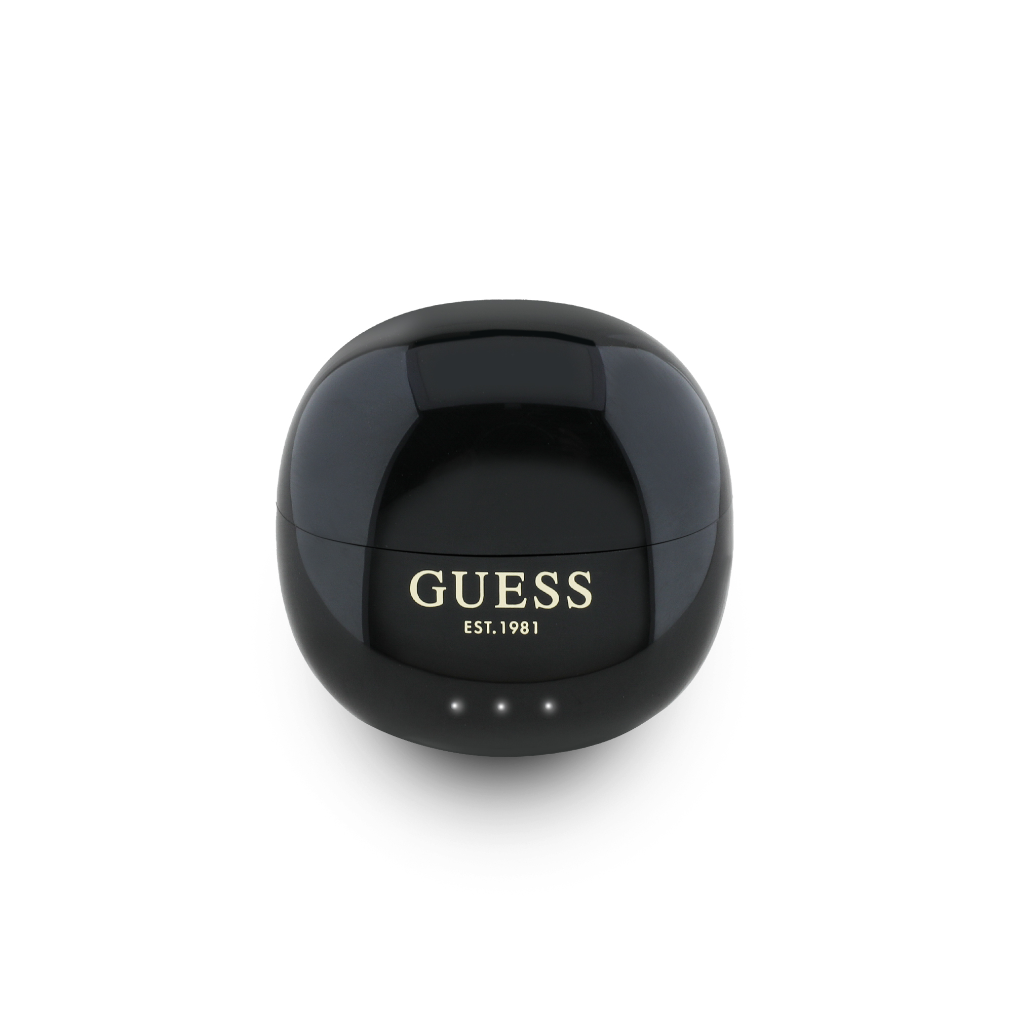 TWS Earbuds - GUESS Glossy Effect Egg Shape Classic Logo Black