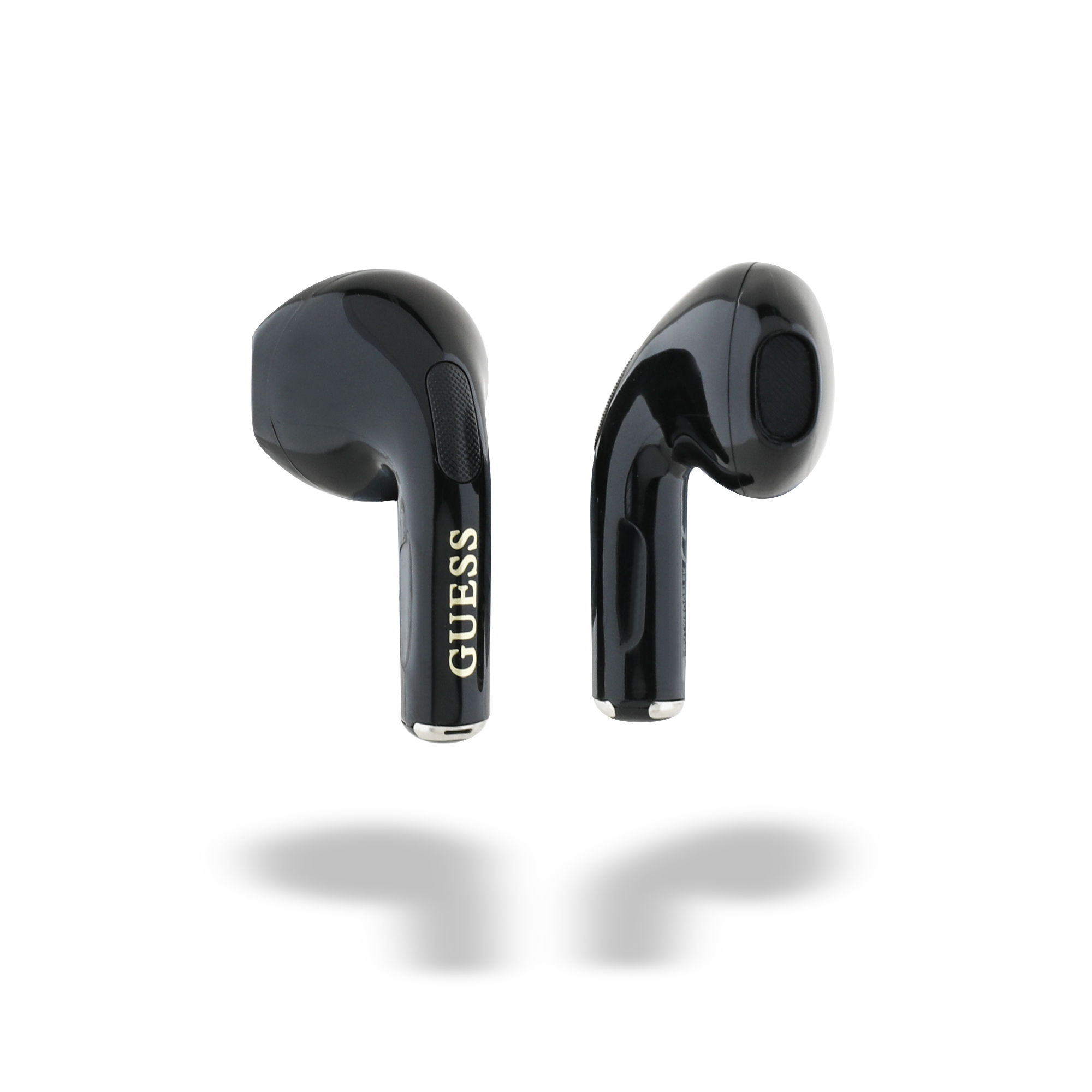 TWS Earbuds - GUESS Glossy Effect Egg Shape Classic Logo Black — audífonos (foto 4 de 5)