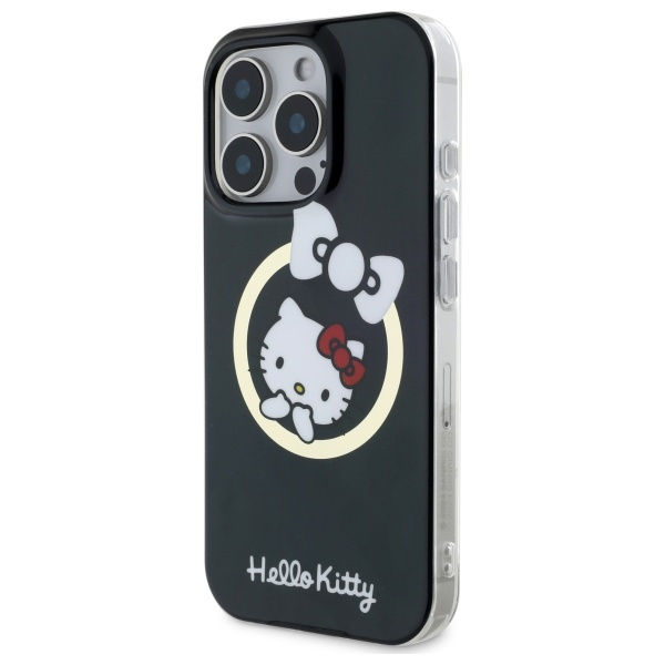 iPhone 16 Pro - HELLO KITTY Fun Bow With MagSafe Black — estuche (foto 2 de 5)