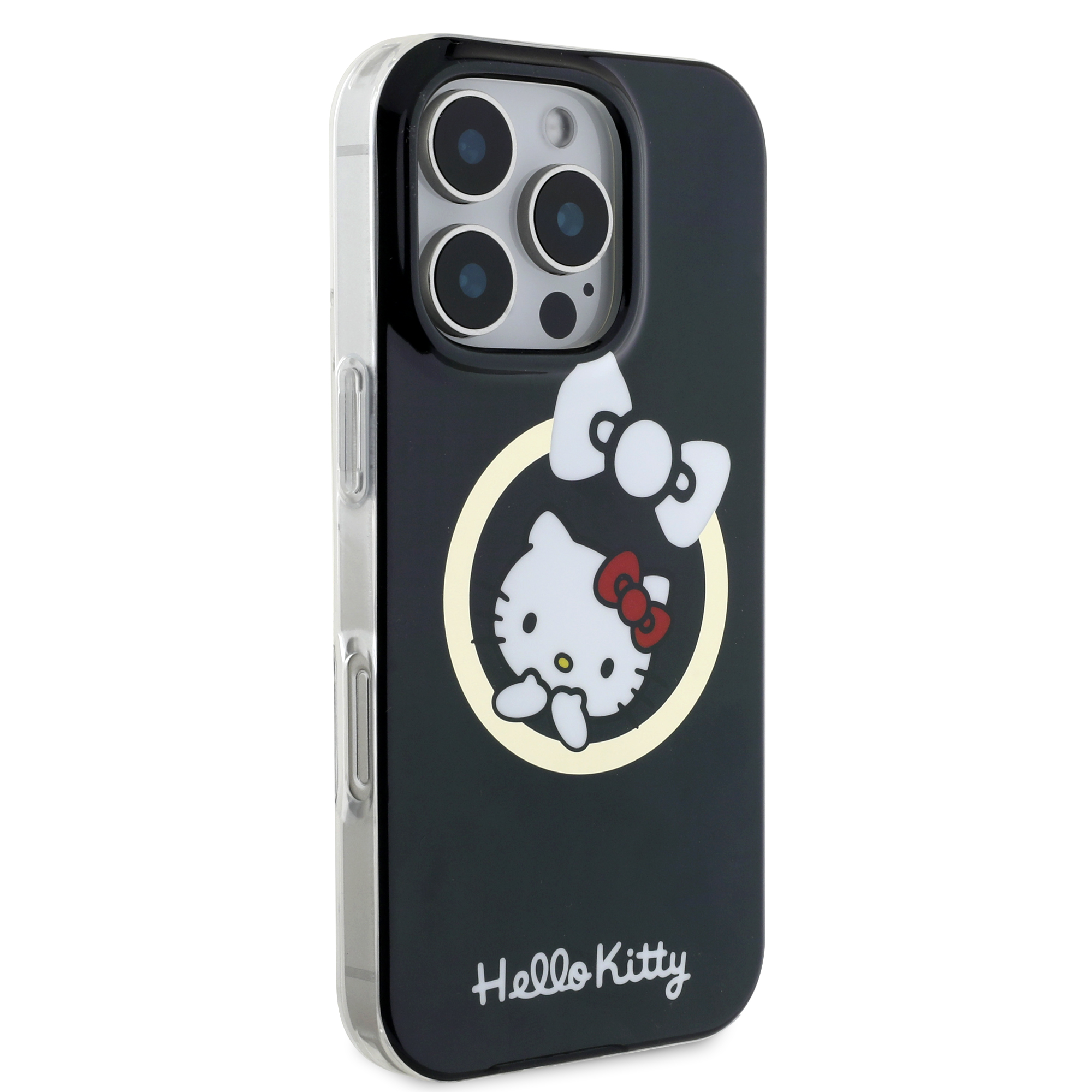 iPhone 16 Pro Max - HELLO KITTY Fun Bow With MagSafe Black — estuche (foto 4 de 5)