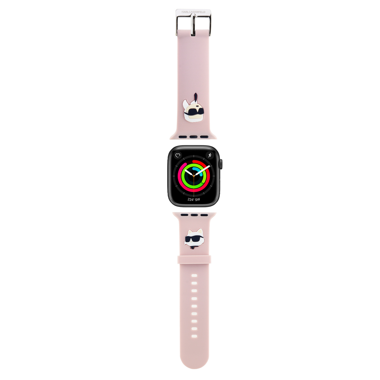 Apple Watch 44/45mm - KARL LAGERFELD 3D Rubber Pink