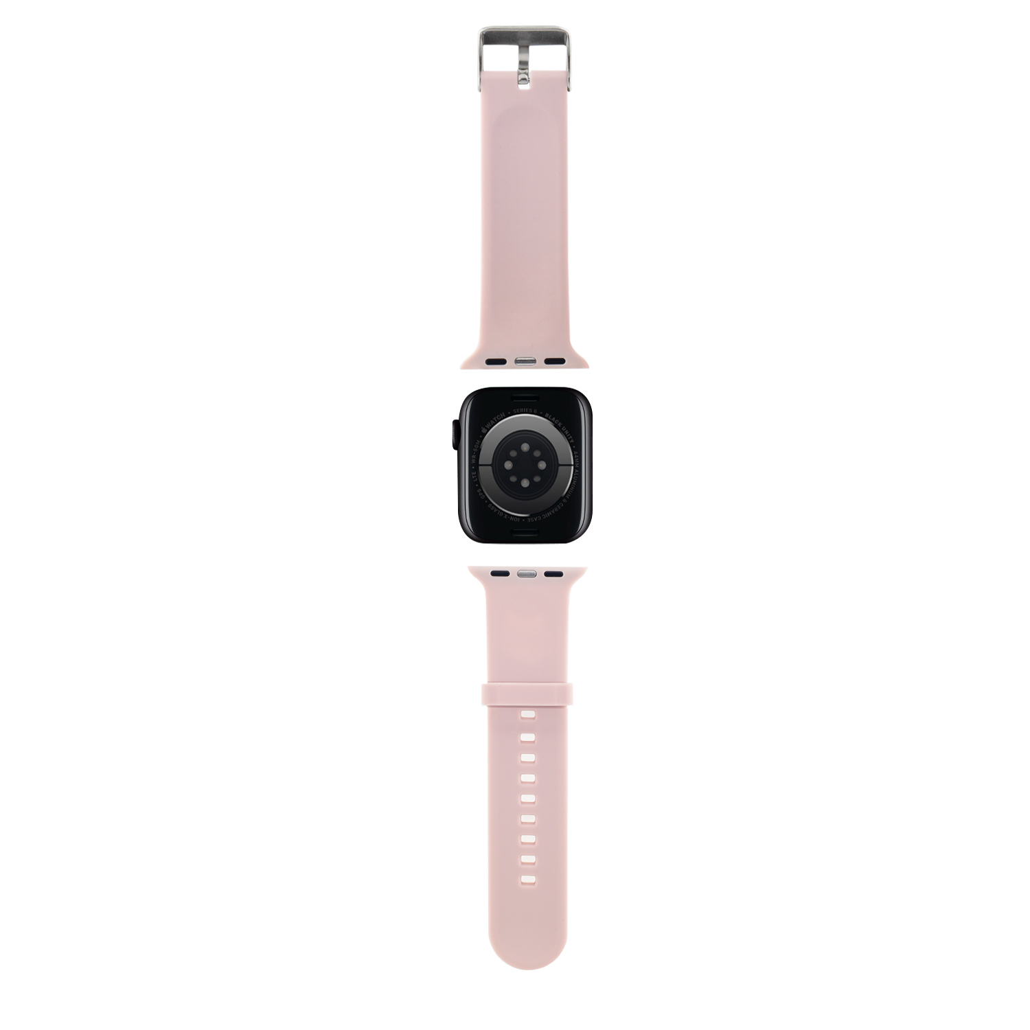 Apple Watch 44/45mm - KARL LAGERFELD 3D Rubber Pink — correa (foto 2 de 4)