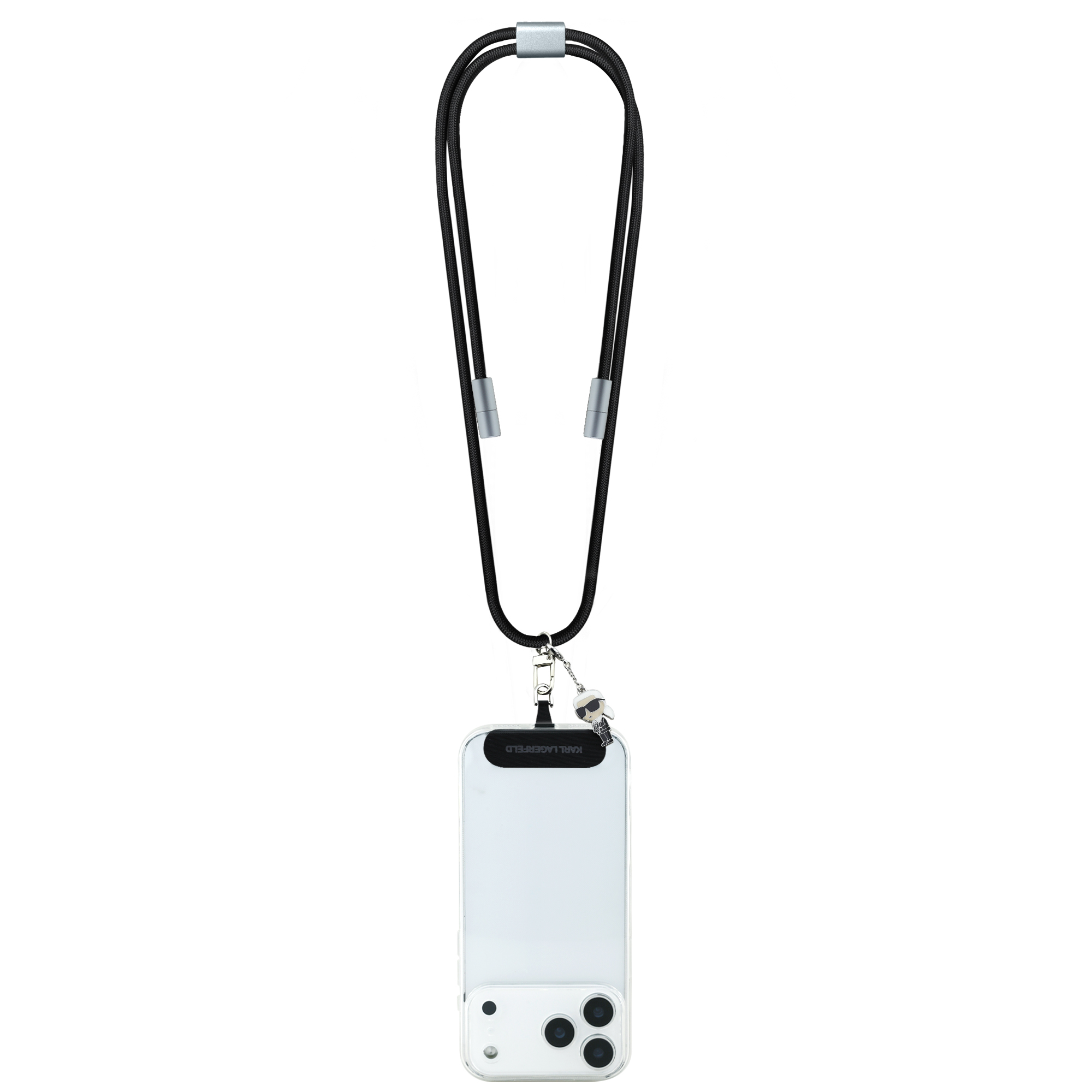 Accessory - KARL LAGERFELD Charging Cable USB-C Ikonik Charm Black — cable (foto 2 de 4)