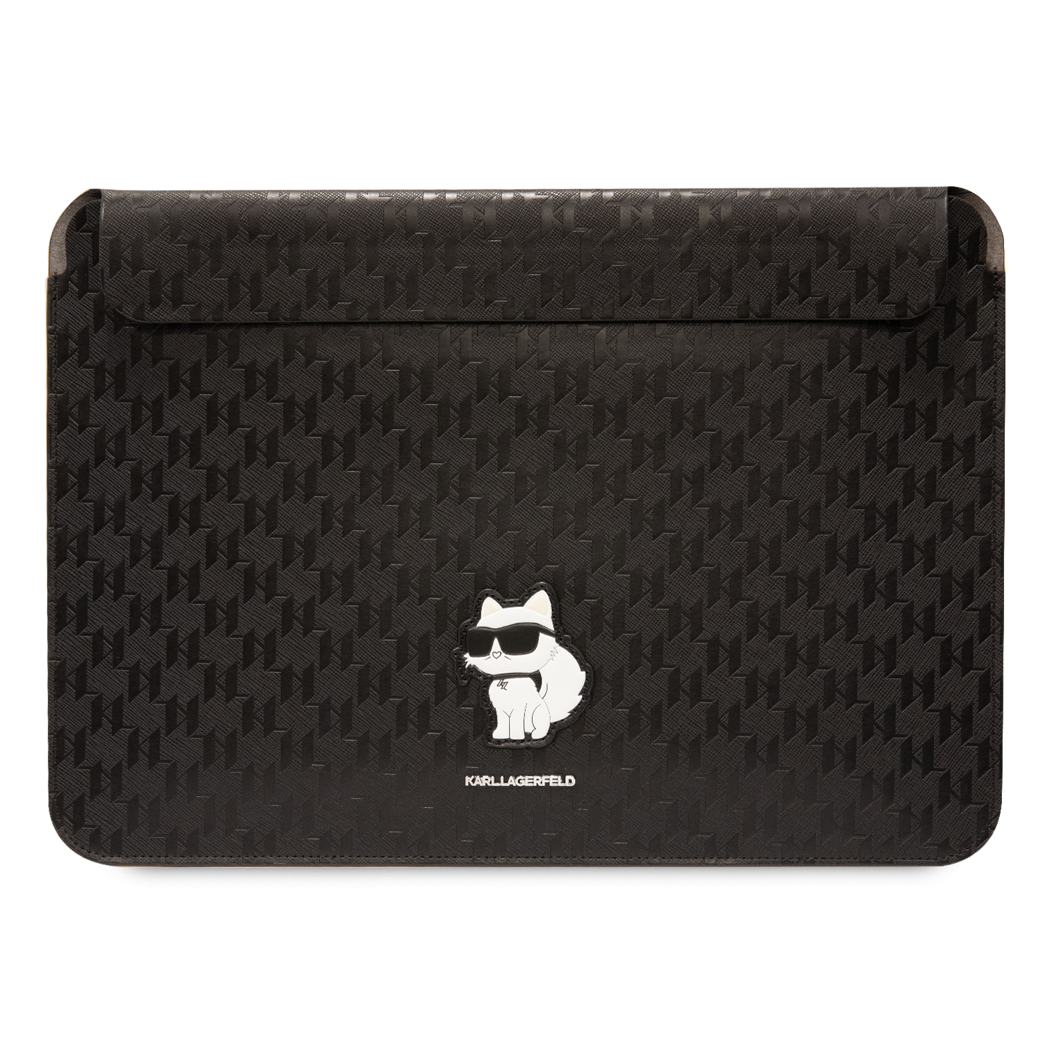 Laptop Sleeve 14 - KARL LAGERFELD Mono Saffiano Choupette Black
