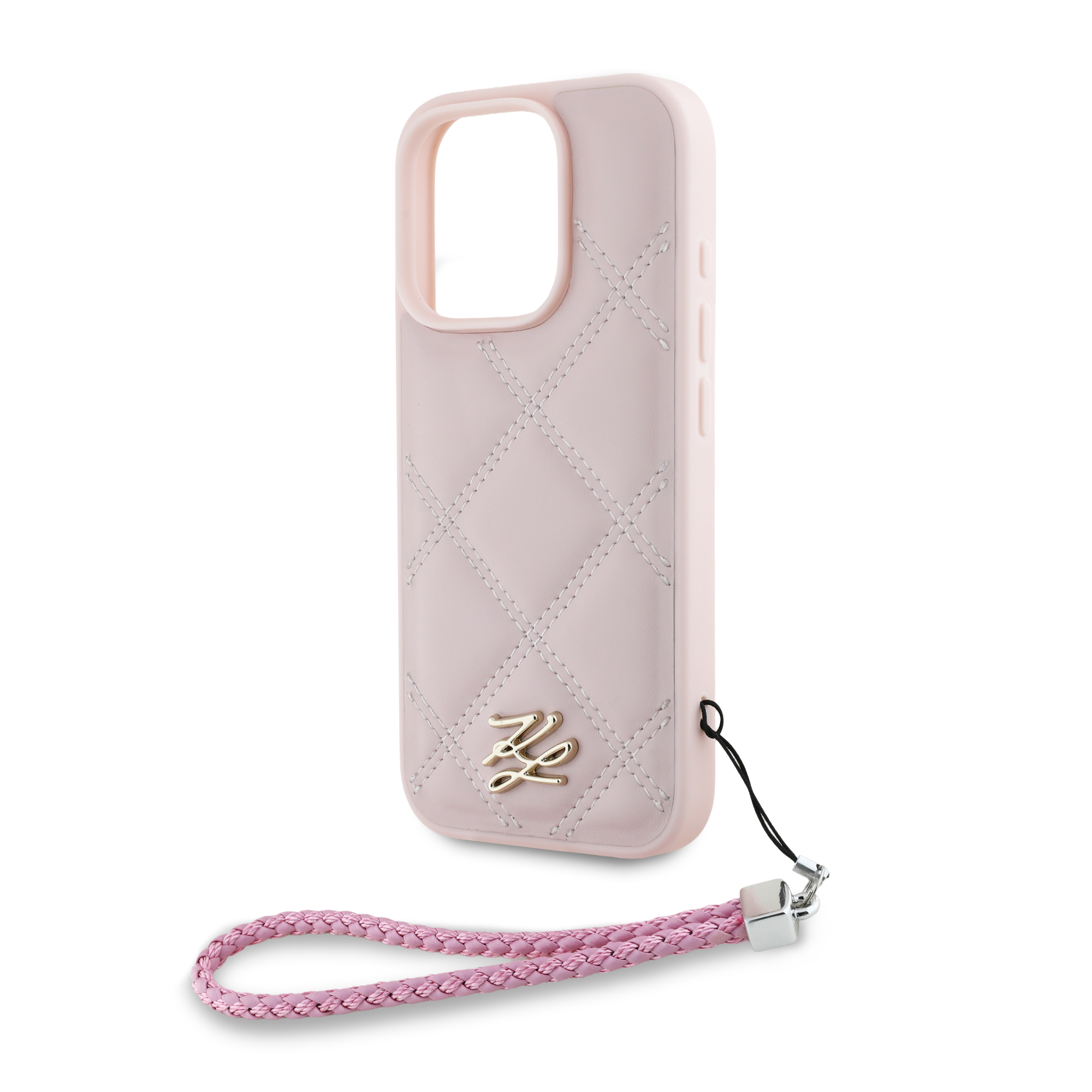 iPhone 16 Pro - KARL LAGERFELD Small Initials With Strap Pink — estuche (foto 5 de 7)