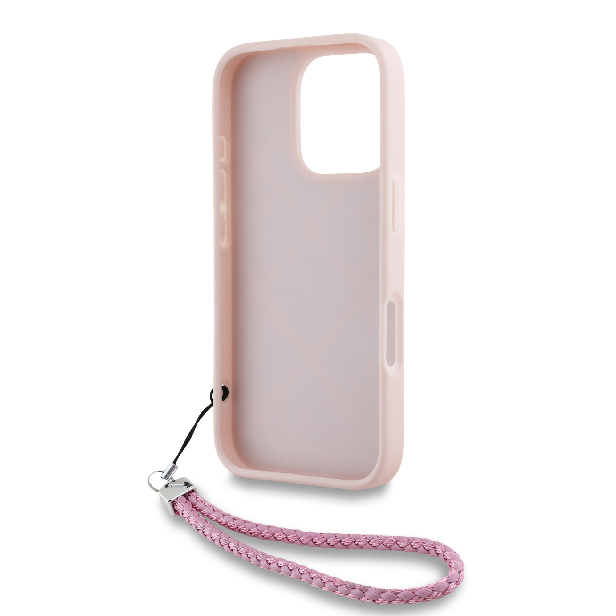iPhone 16 Pro - KARL LAGERFELD Small Initials With Strap Pink — estuche (foto 6 de 7)