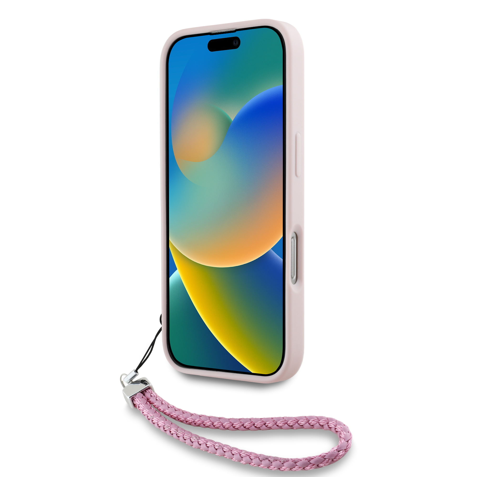 iPhone 16 Pro Max - KARL LAGERFELD Small Initials With Strap Pink — estuche (foto 4 de 5)