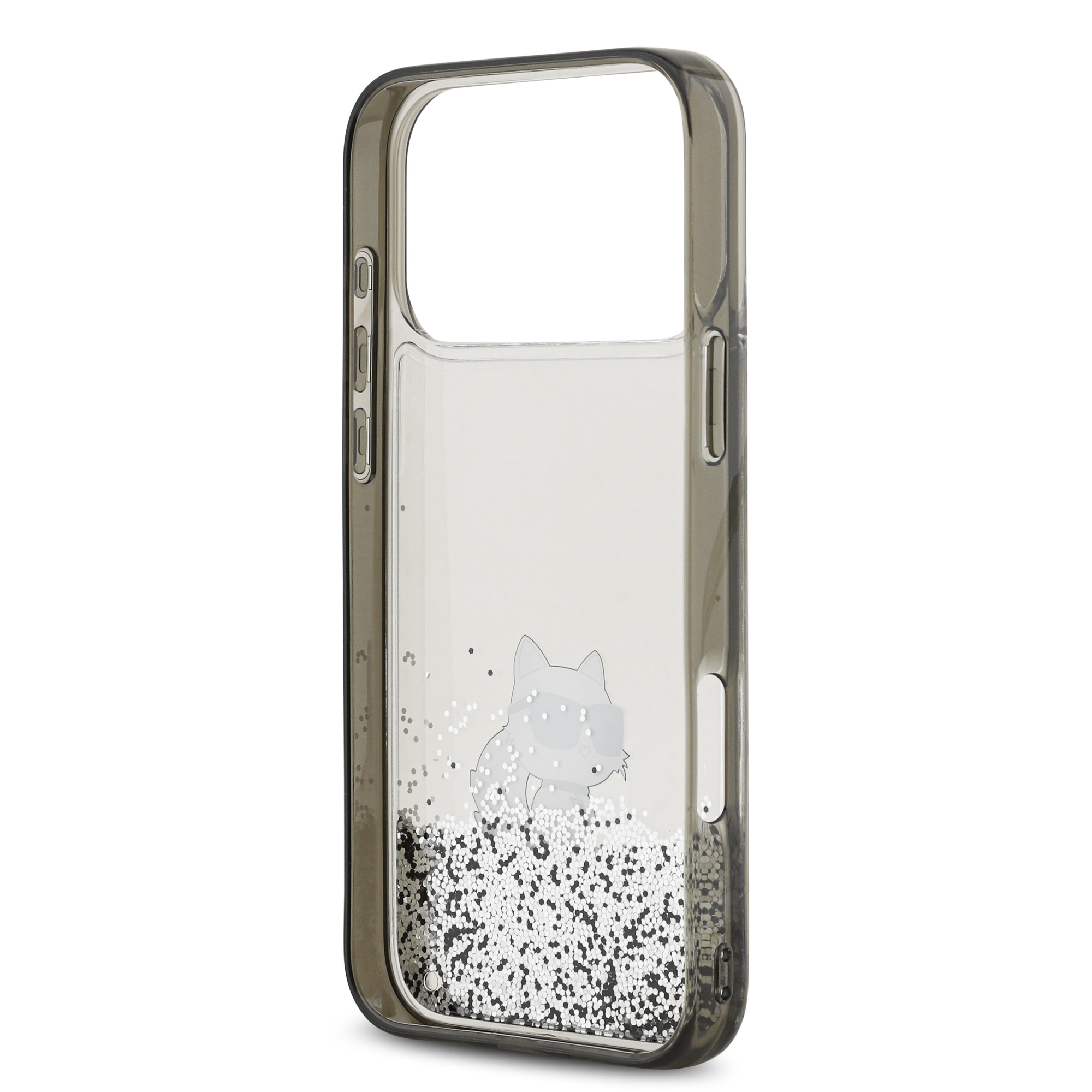 iPhone 17 Pro - KARL LAGERFELD Liquid Glitter Choupette Transparent — estuche (foto 7 de 8)