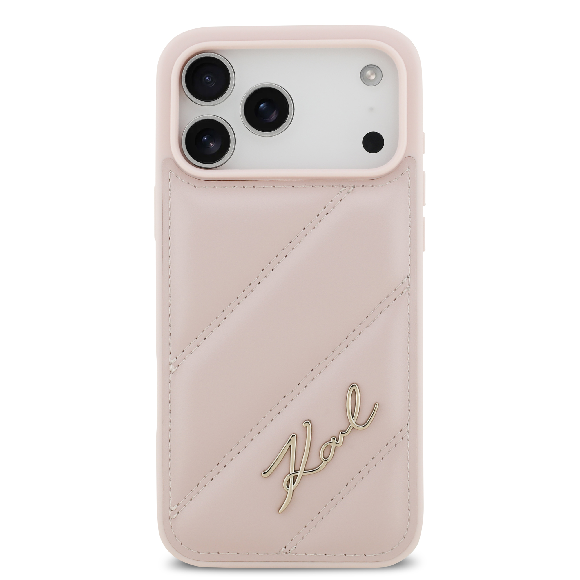 iPhone 17 Pro Max - KARL LAGERFELD Quilted Signature Pink