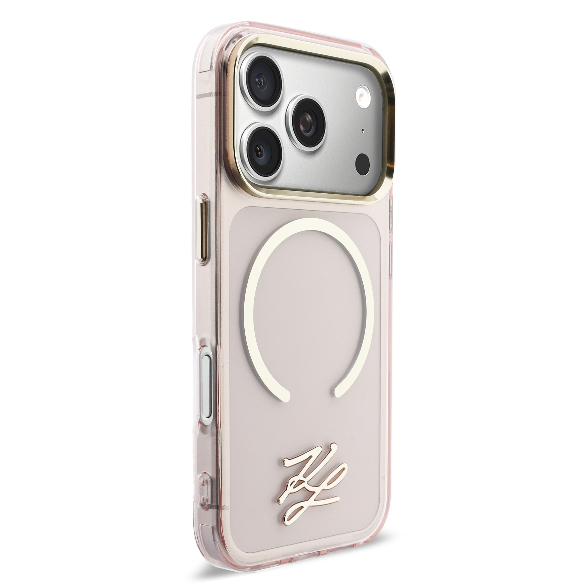 iPhone 17 Pro - KARL LAGERFELD Script Logo Pink — estuche (foto 4 de 8)
