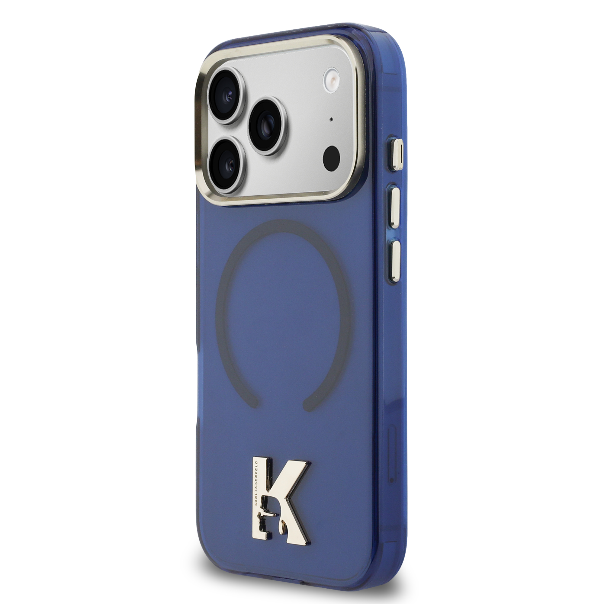 iPhone 17 Pro - KARL LAGERFELD Head Logo Blue — estuche (foto 3 de 8)