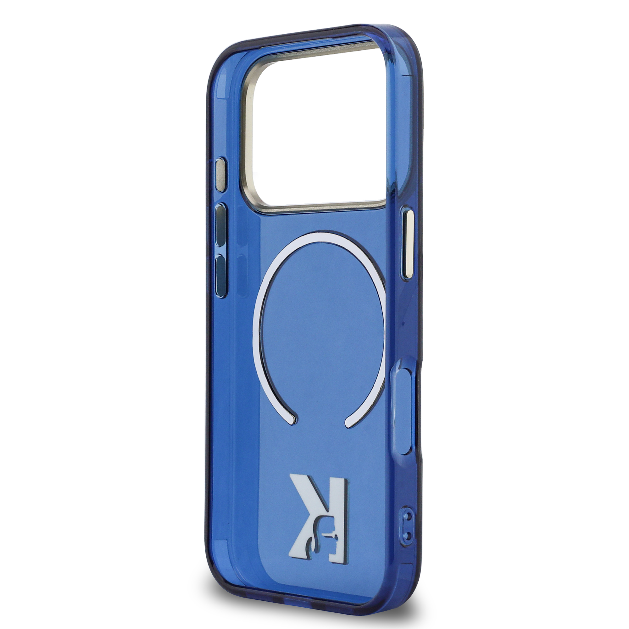 iPhone 17 Pro - KARL LAGERFELD Head Logo Blue — estuche (foto 7 de 8)