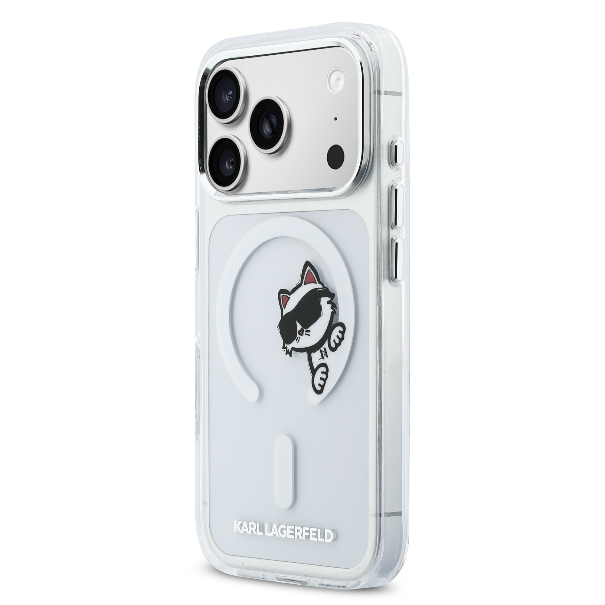 iPhone 17 Pro - KARL LAGERFELD Choupette Peekaboo Transparent — estuche (foto 3 de 8)