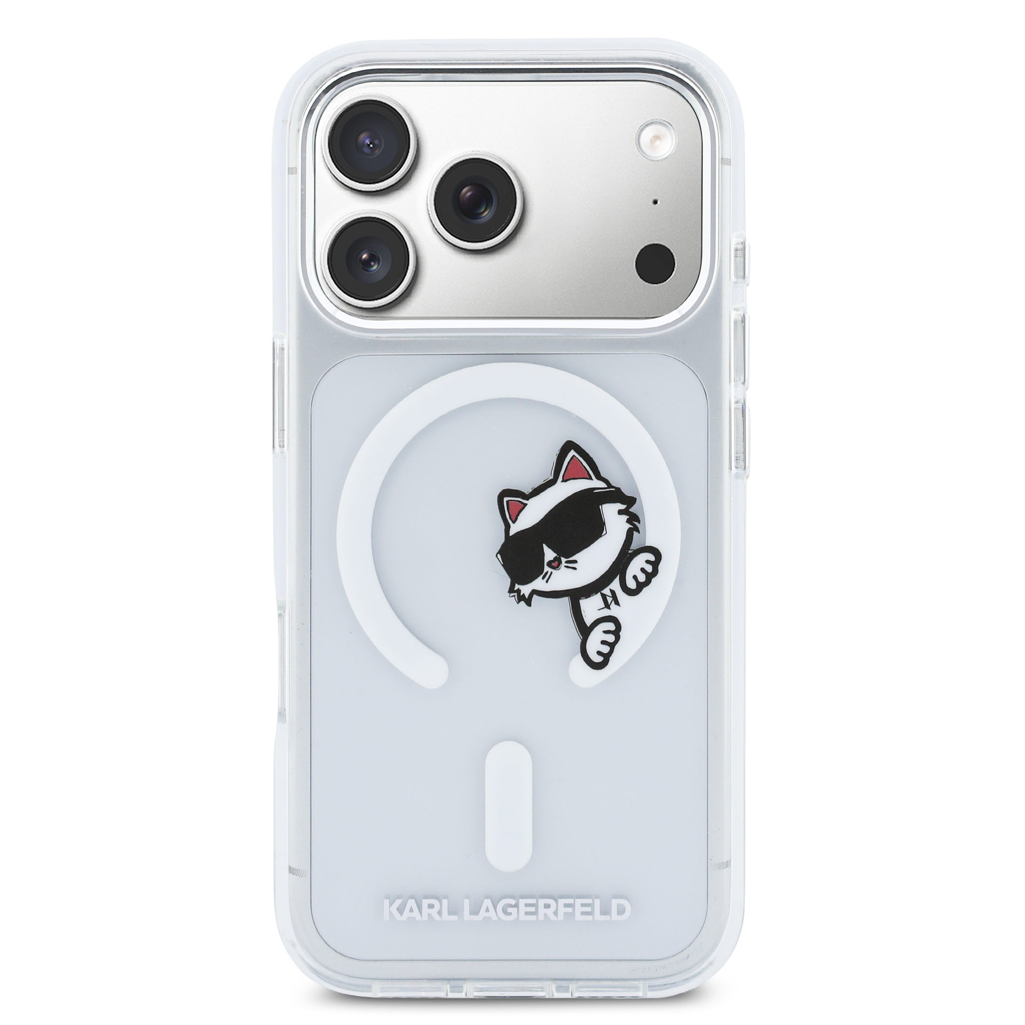 iPhone 17 Pro - KARL LAGERFELD Choupette Peekaboo Transparent — estuche